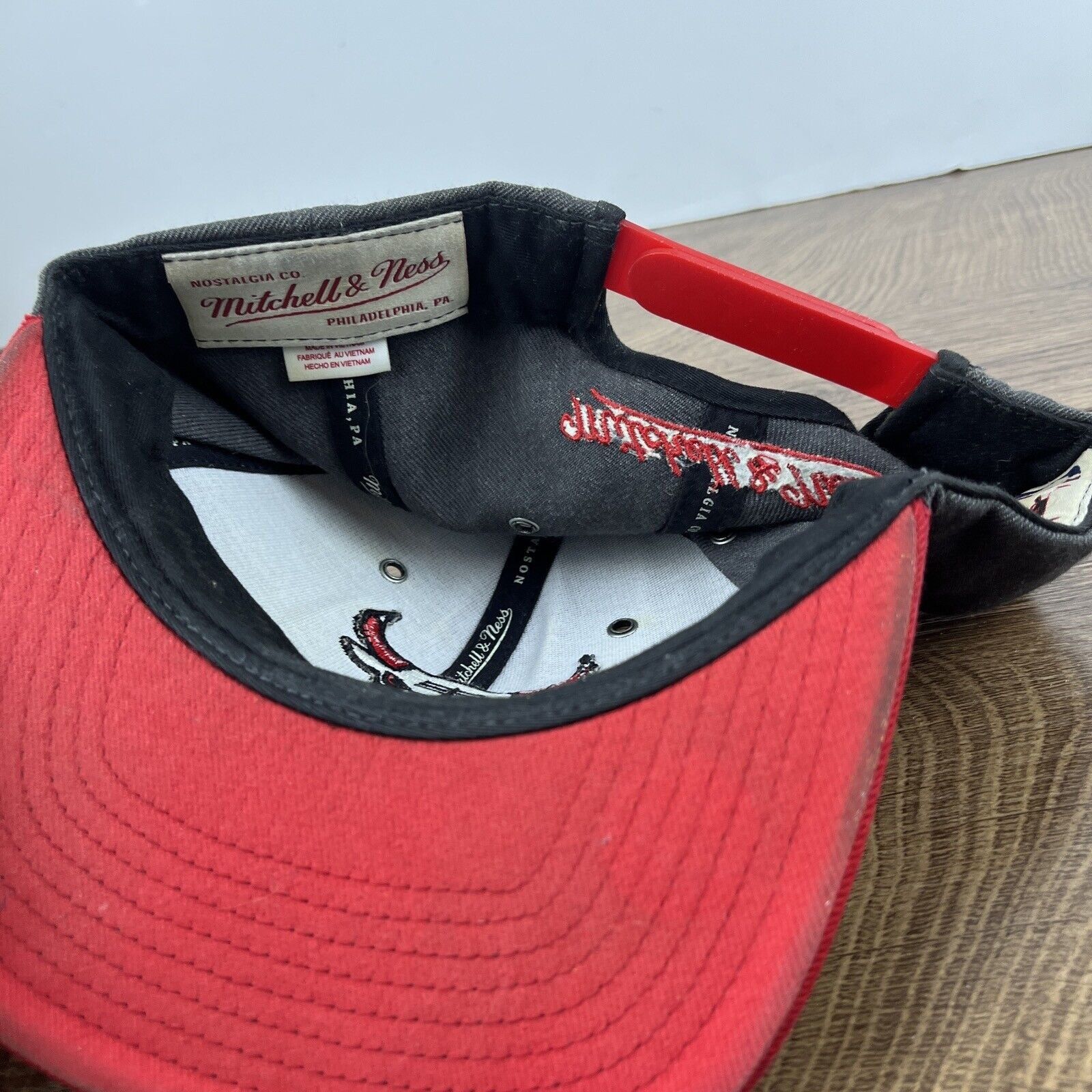 Mitchell & Ness Chicago Bulls Snapback Hat Mitchell & Ness Gray Adjustable H Size ONE SIZE - 15 Thumbnail