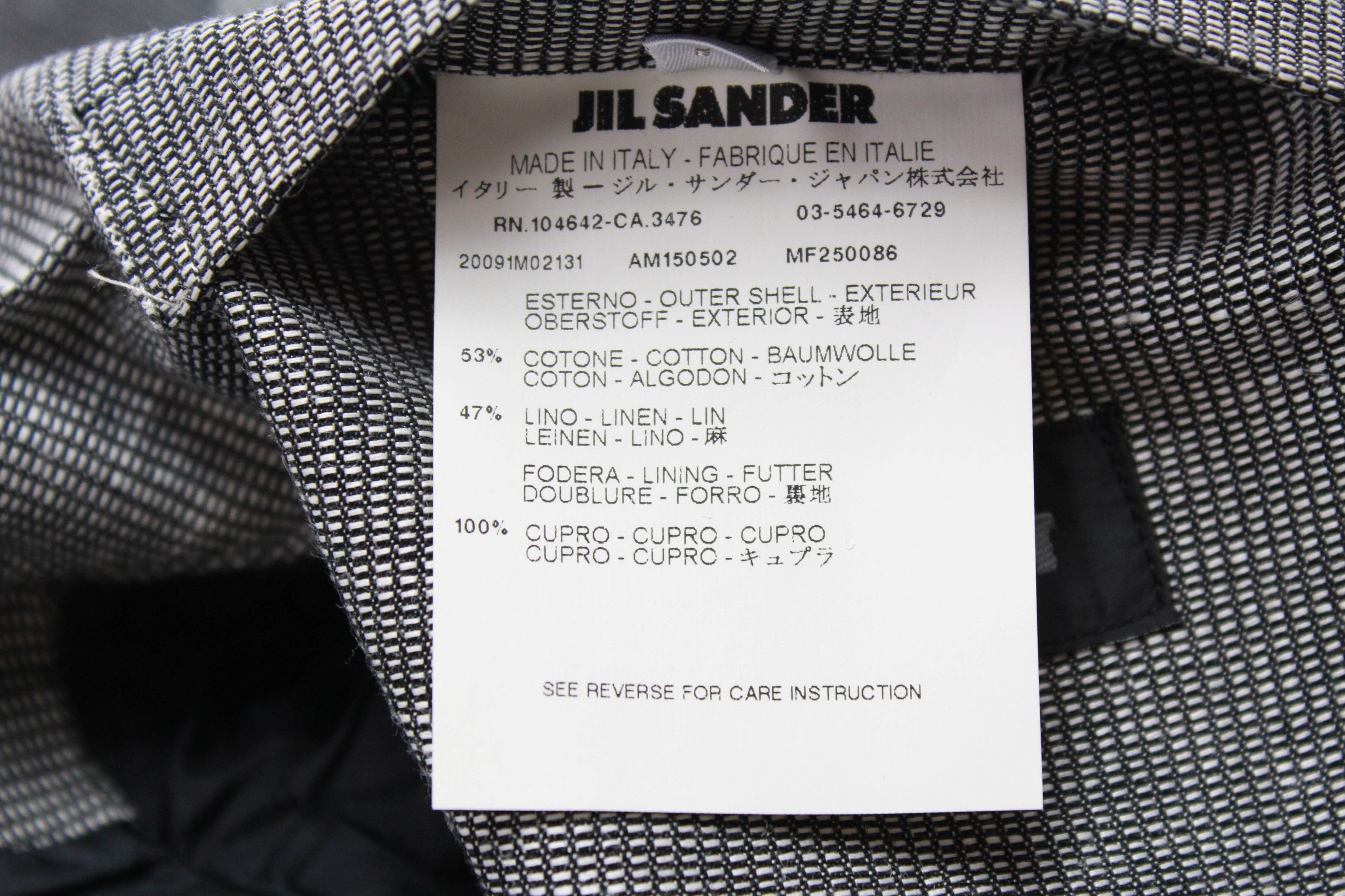 Jil Sander JIL SANDER Blazer Men's (EU) 48 Single Breasted Linen Blend Size 38R - 9 Thumbnail