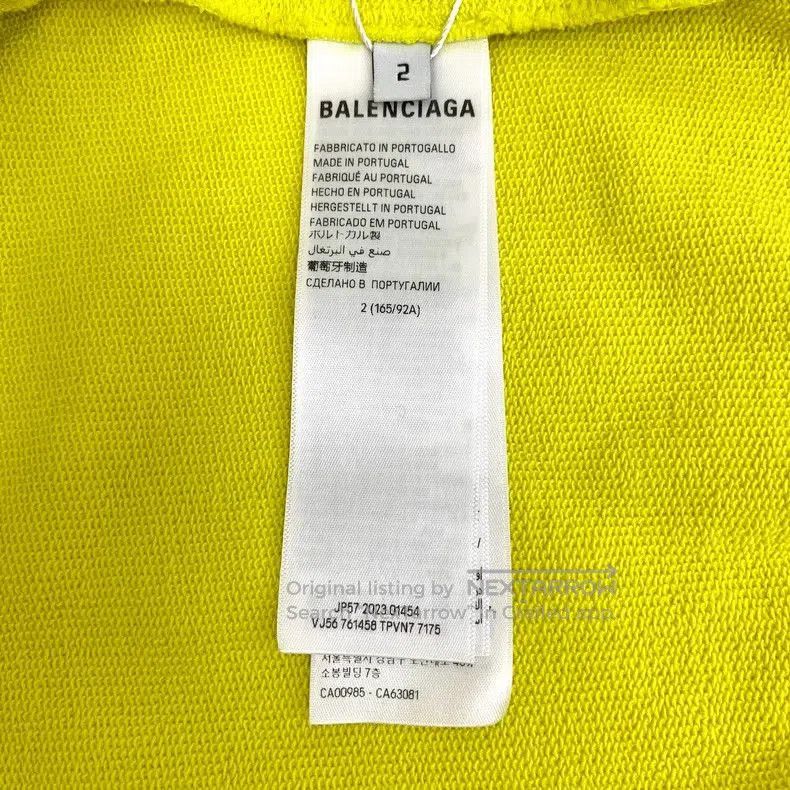 Balenciaga Balenciaga Yellow Logo Flame Print Hoodie. Size US M / EU 48-50 / 2 - 8 Thumbnail