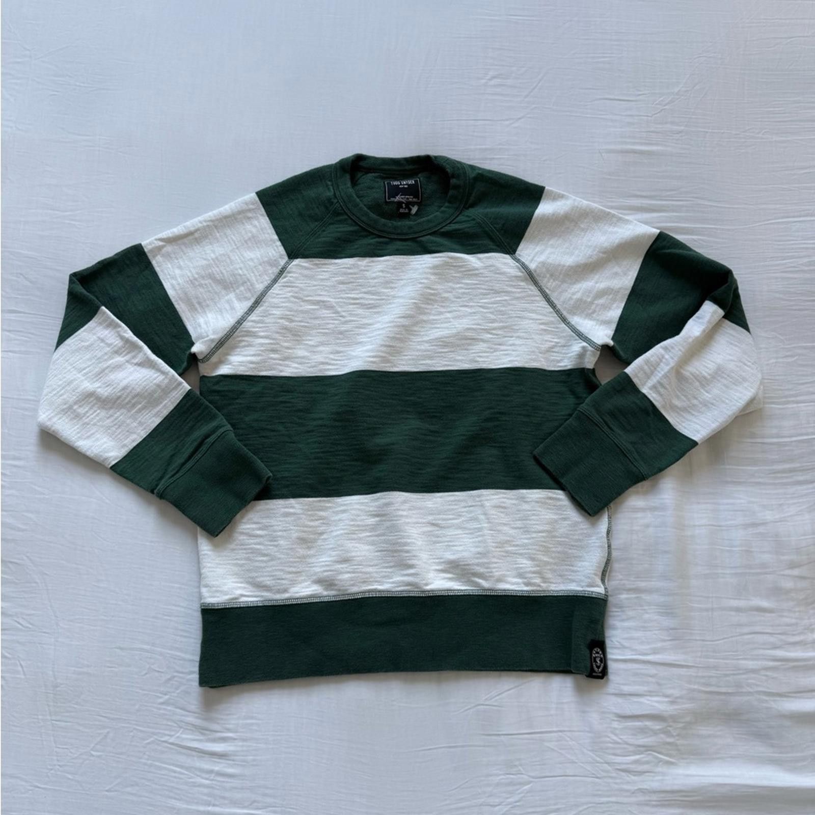 J.Crew Green and White Striped Sweater Size US S / EU 44-46 / 1 - 1 Thumbnail