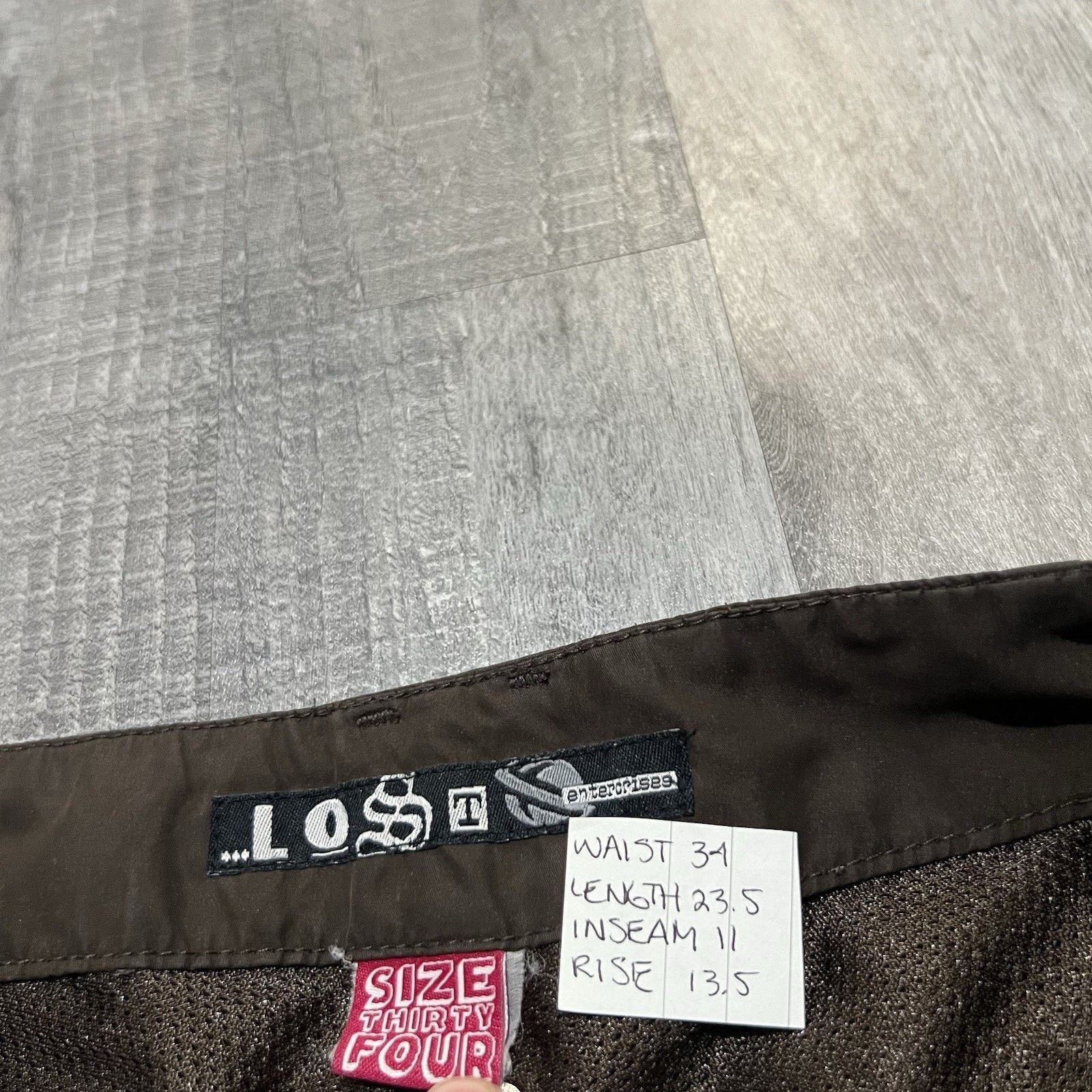 Lost Enterprises VTG Lost Enterprises Shorts Brown Skater Cargo Grunge Y2K Size US 34 / EU 50 - 6 Thumbnail
