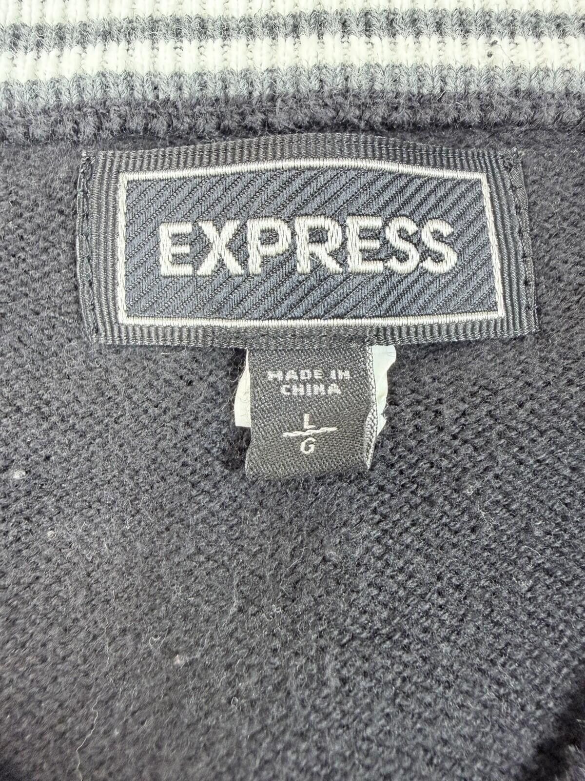Express Black Express V-neck Sweater Size L Size L / US 10 / IT 46 - 5 Thumbnail