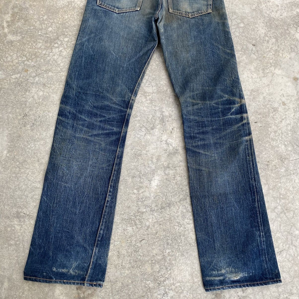 Denime Vintage 90’s Denime Faded Blue Distressed Selvedge Jeans Size US 30 / EU 46 - 10 Thumbnail