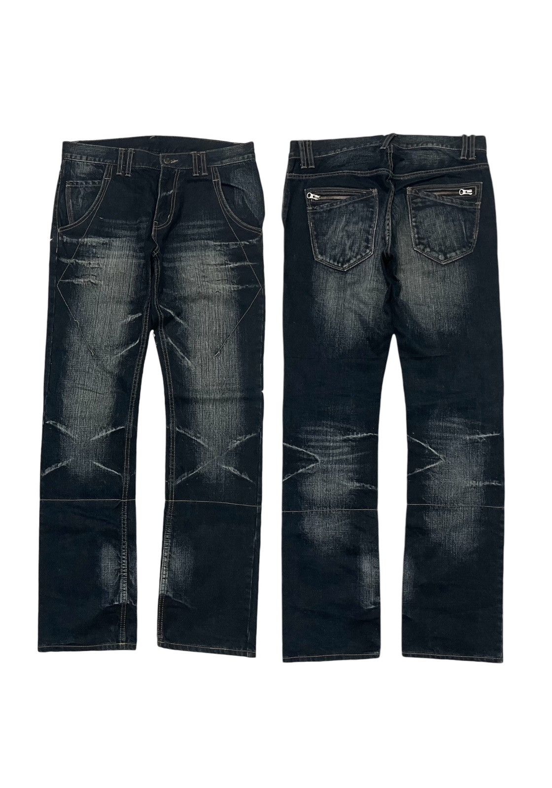 PPFM 2000s PFFM WASHABLE DENIM RARE DESIGN Size US 32 / EU 48 - 1 Thumbnail