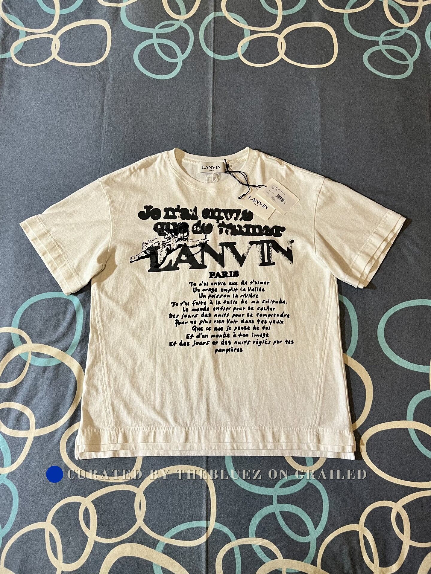 Lanvin Lanvin Poem Series Angel Graffiti T-Shirt Size US XL / EU 56 / 4 - 1 Thumbnail