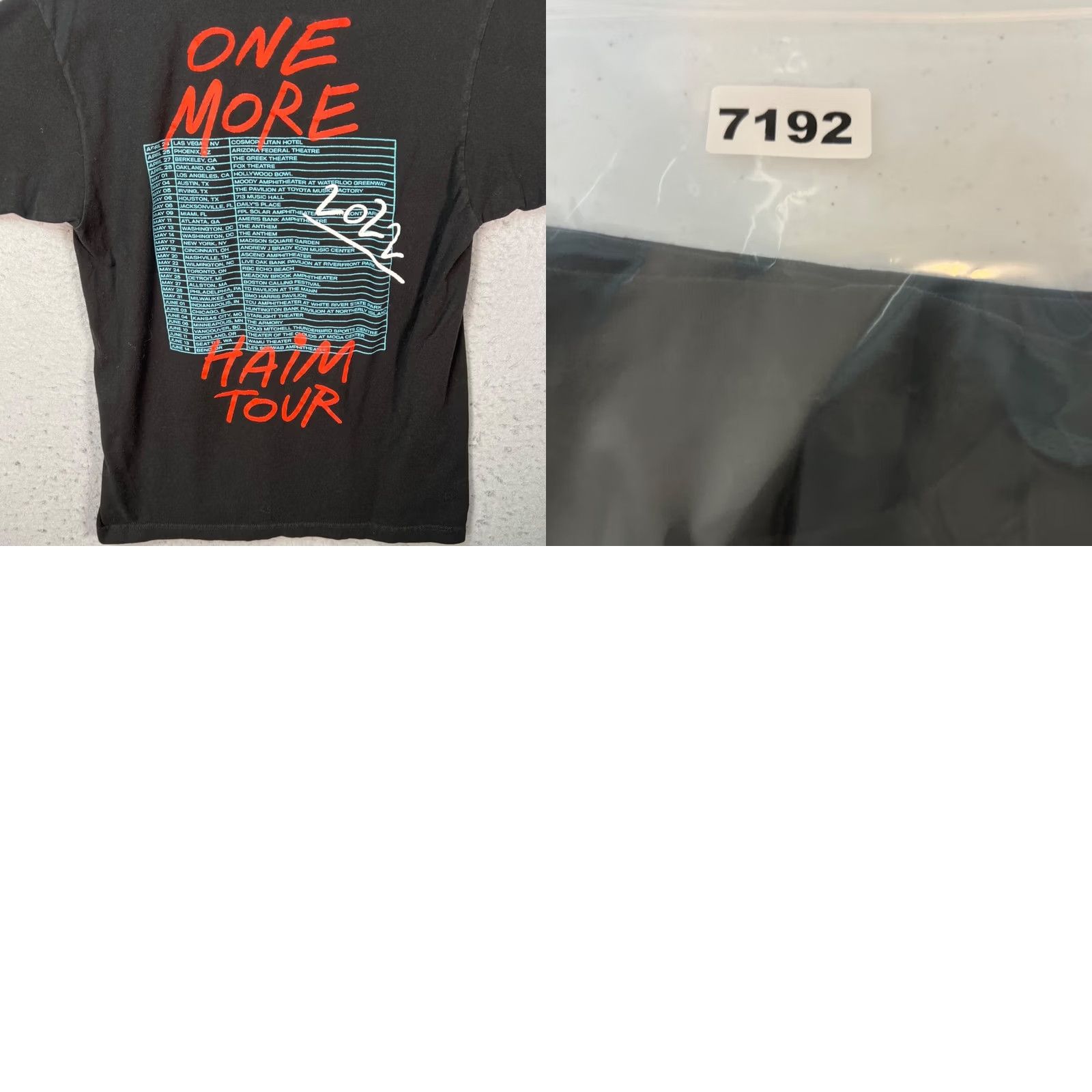 Tultex Haim Women In Music One More Haim Tour 2022 Black T-Shirt Size Medium Size M / US 6-8 / IT 42-44 - 8 Thumbnail
