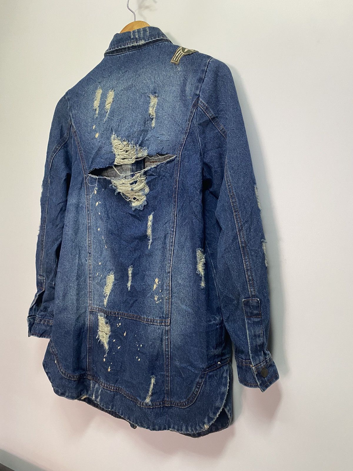 Japanese Brand Japanese Button up Denim Jean Shirt Women Fashion Distressed Size M / US 6-8 / IT 42-44 - 5 Thumbnail