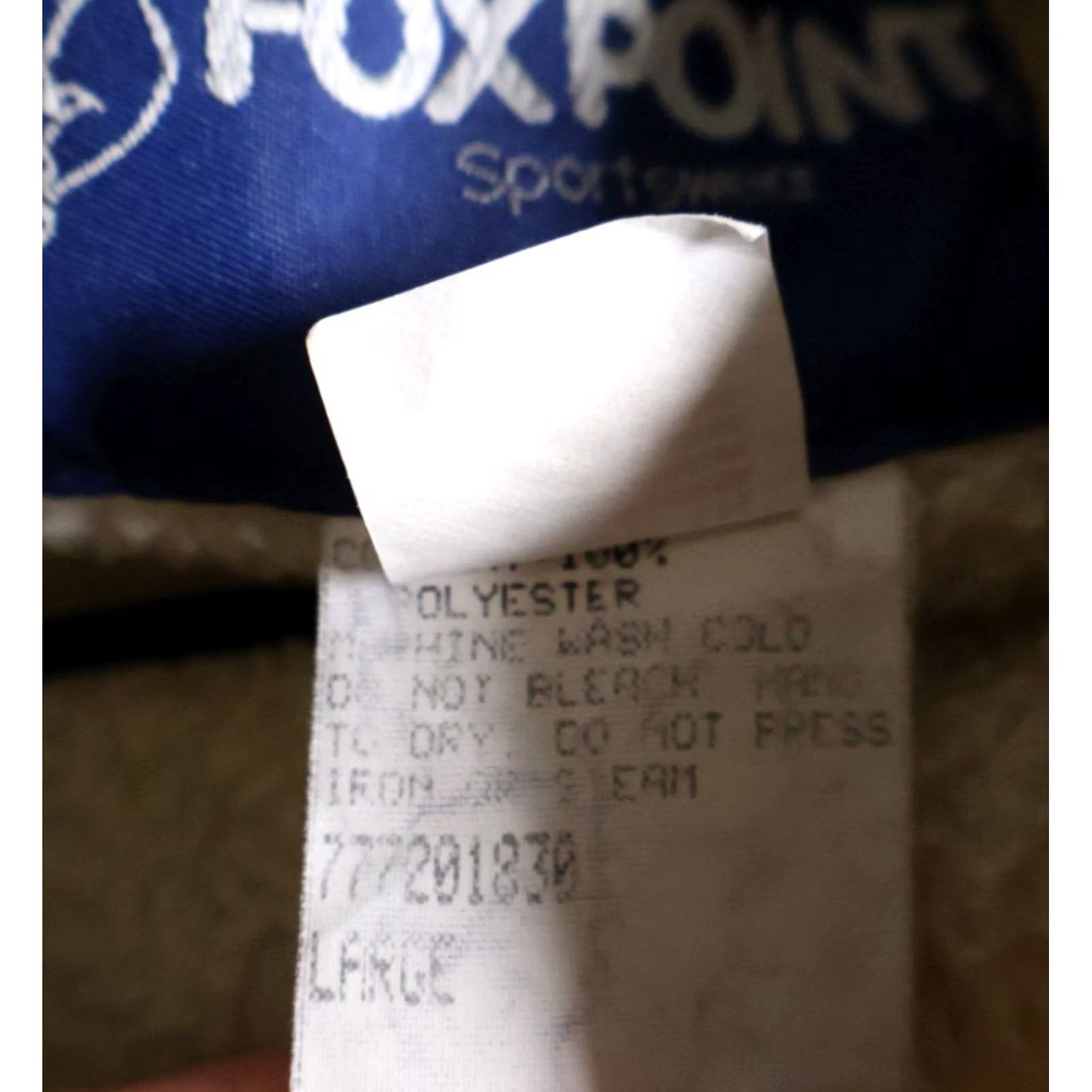 Vintage VINTAGE Fox Point Jacket Embroidered Ivory Fleece Snap 90s Men Large Size US L / EU 52-54 / 3 - 4 Thumbnail