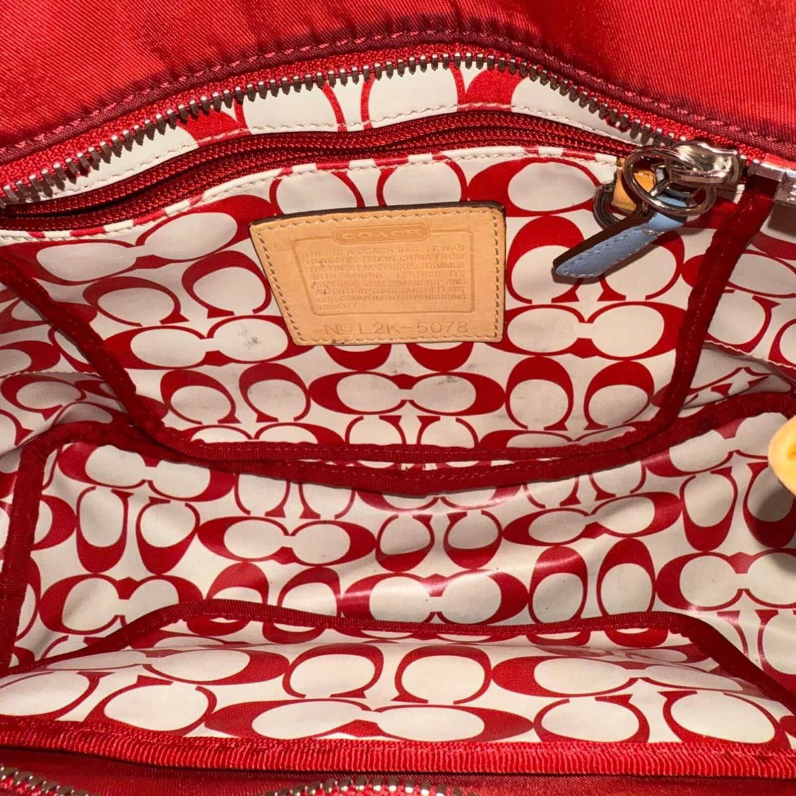 Coach Coach Red Mini Tote Bag Size ONE SIZE - 2 Thumbnail