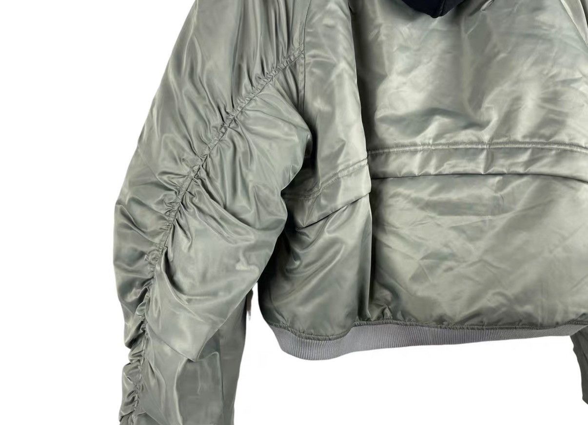 FAR FROM WHAT Far Archive 23FW Curved Sleeve Hooded Puffer Jacket J31 Size US XS / EU 42 / 0 - 5 Thumbnail