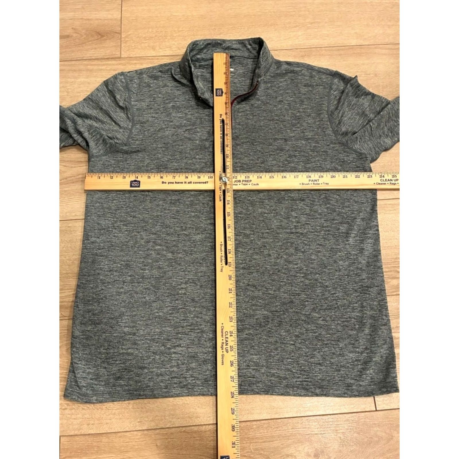 Marine Layer Marine Layer Men’s Sport Performance Quarter Zip Charcoal Gray Heather L Hoodie Mens Regular Chest Size L Size US L / EU 52-54 / 3 - 4 Thumbnail
