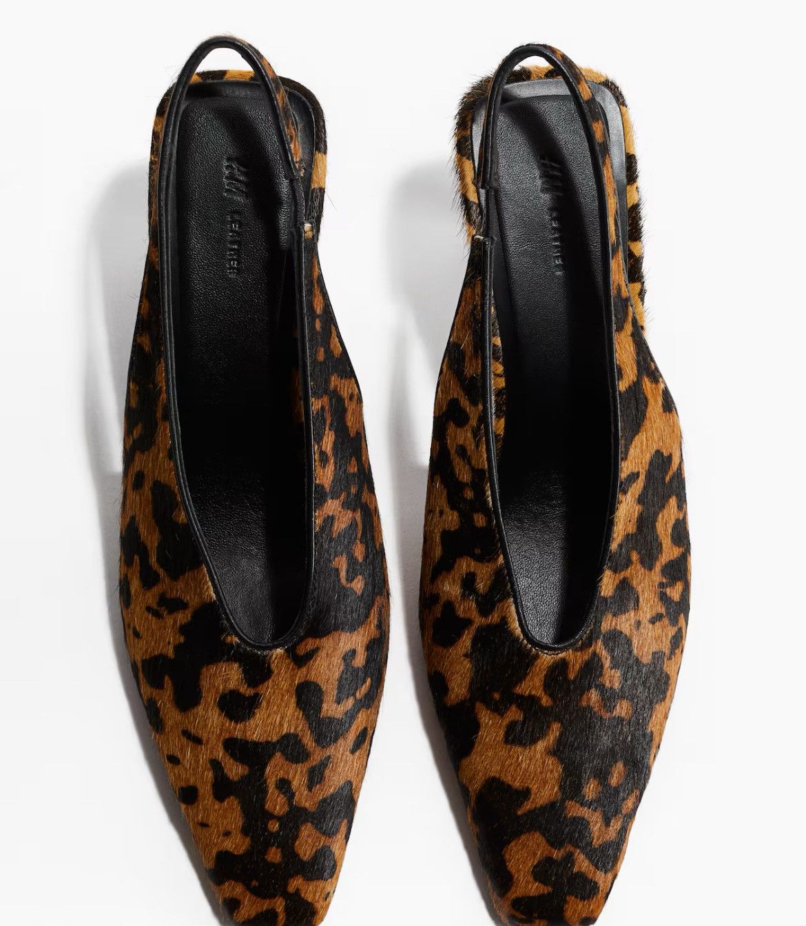 H&M H&M leather sling back animal print heels Size US 6 / IT 36 - 6 Thumbnail