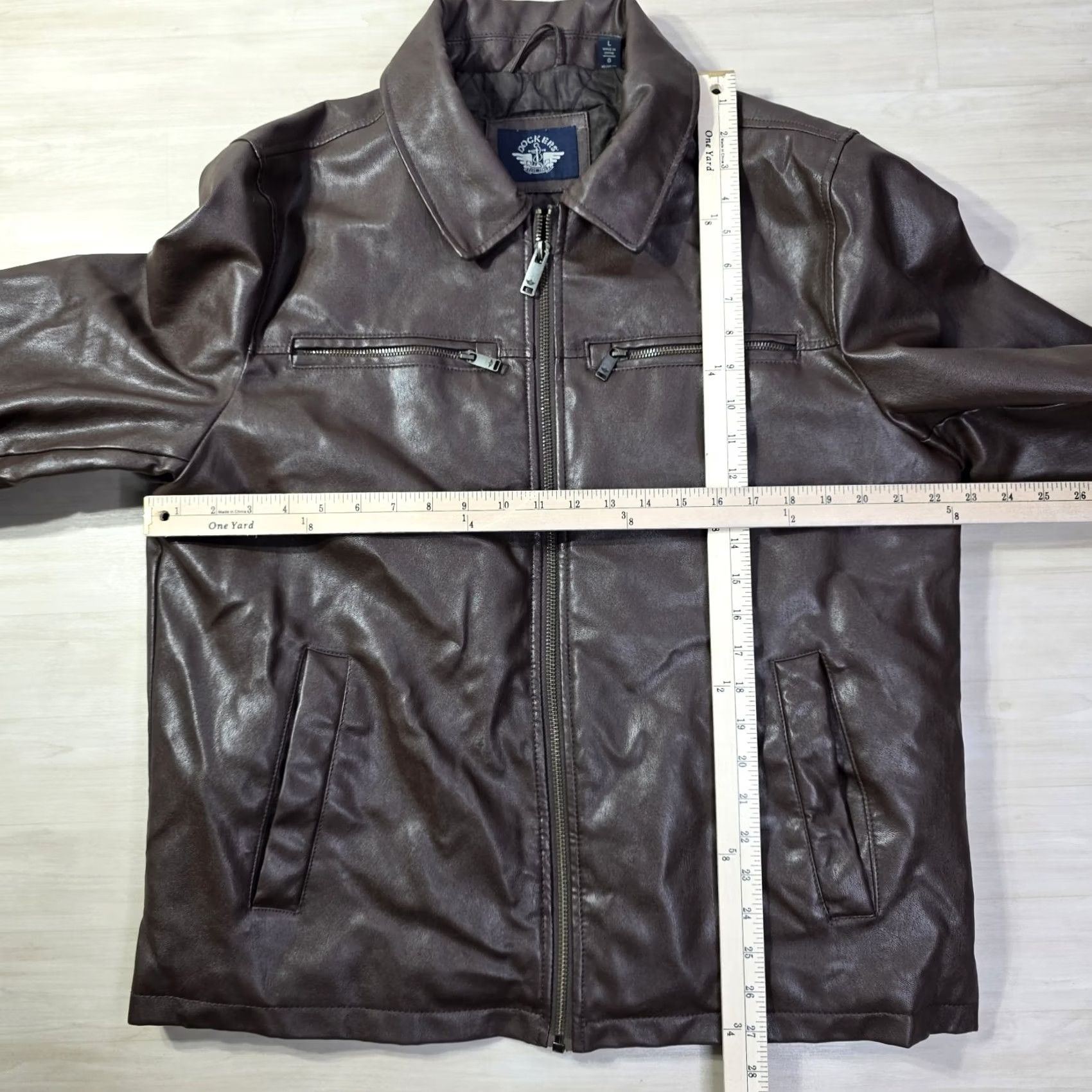Dockers Dockers Mens James Faux Leather Jacket Brown Large Size US L / EU 52-54 / 3 - 4 Thumbnail