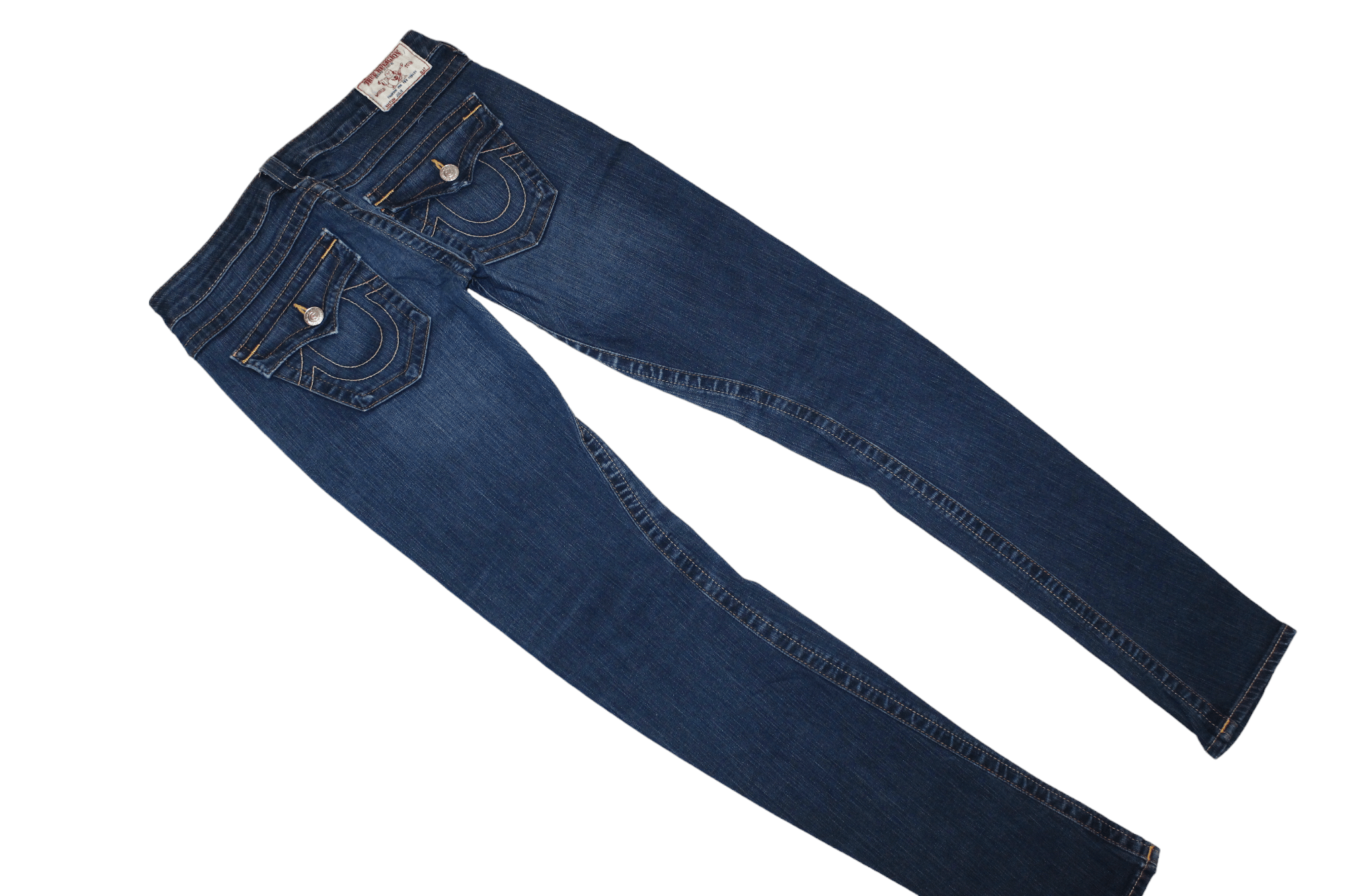 True Religion True Religion Julie Faded Denim Skinny Arc Leg Jeans Size 30" / US 8 / IT 44 - 5 Thumbnail