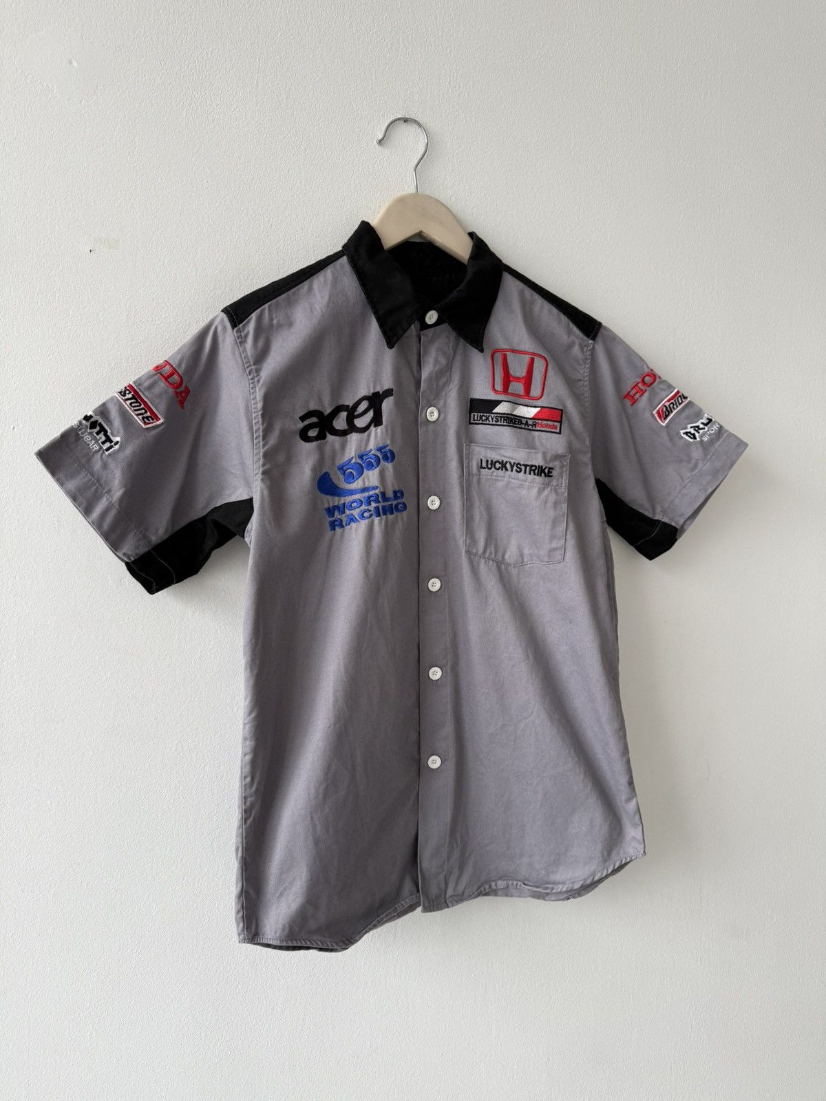Honda Vintage Honda Racing Lucky Strike F1 Team Shirt Size L Size US L / EU 52-54 / 3 - 3 Thumbnail