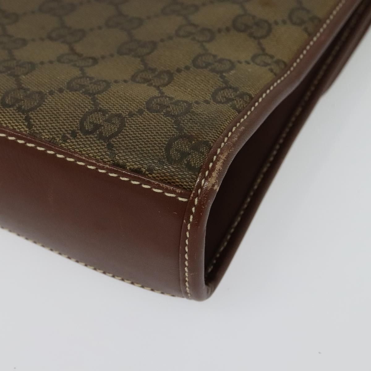Gucci GUCCI GG Canvas Shoulder Bag Brown Gold 004 49 004 49 Size ONE SIZE - 13 Thumbnail