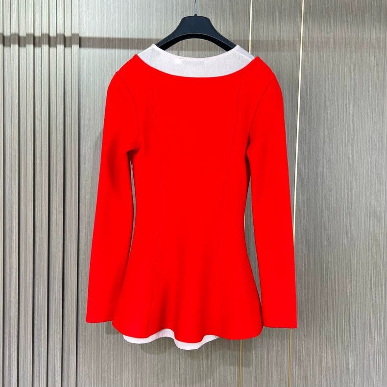 Dior Dior Double-layer wool knitted waist long sleeves 2504-Next Size S / US 4 / IT 40 - 2 Thumbnail