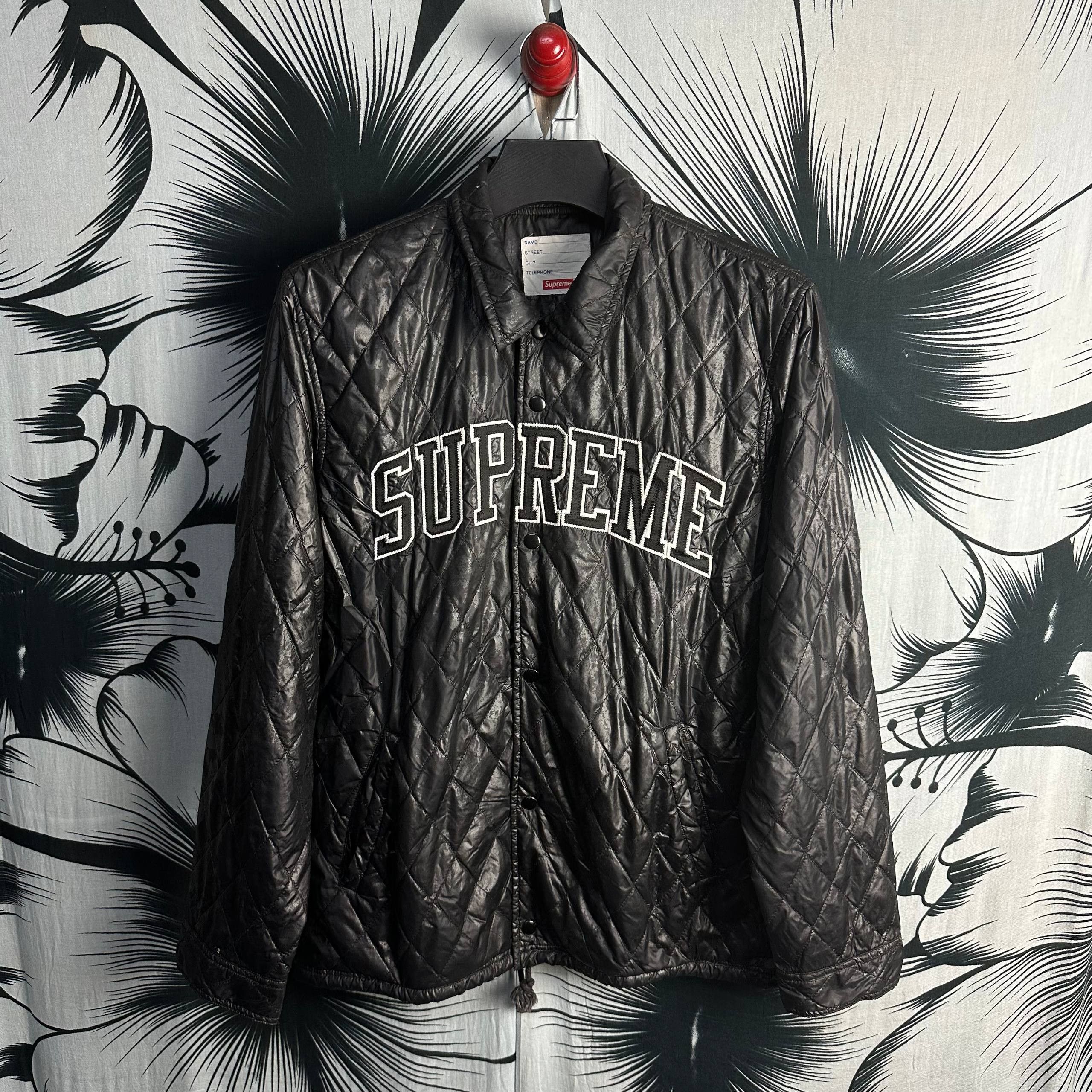 Supreme Supreme Arc Logo Quilted Flannel Shirt | Grailed