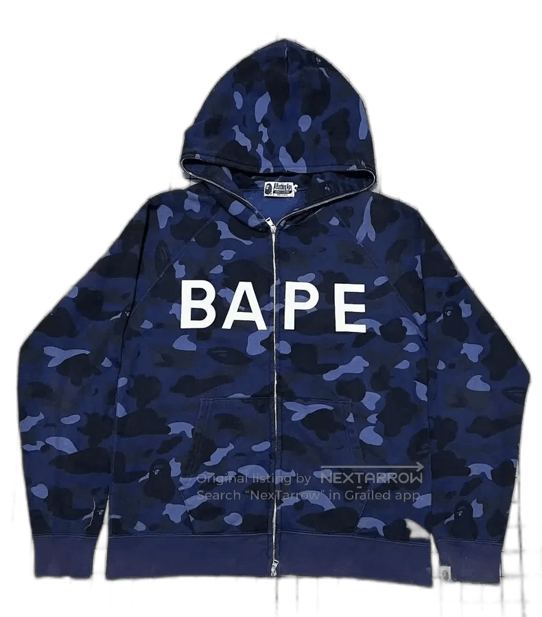 Bape BAPE Blue Camo Zip. Size US L / EU 52-54 / 3 - 1 Thumbnail