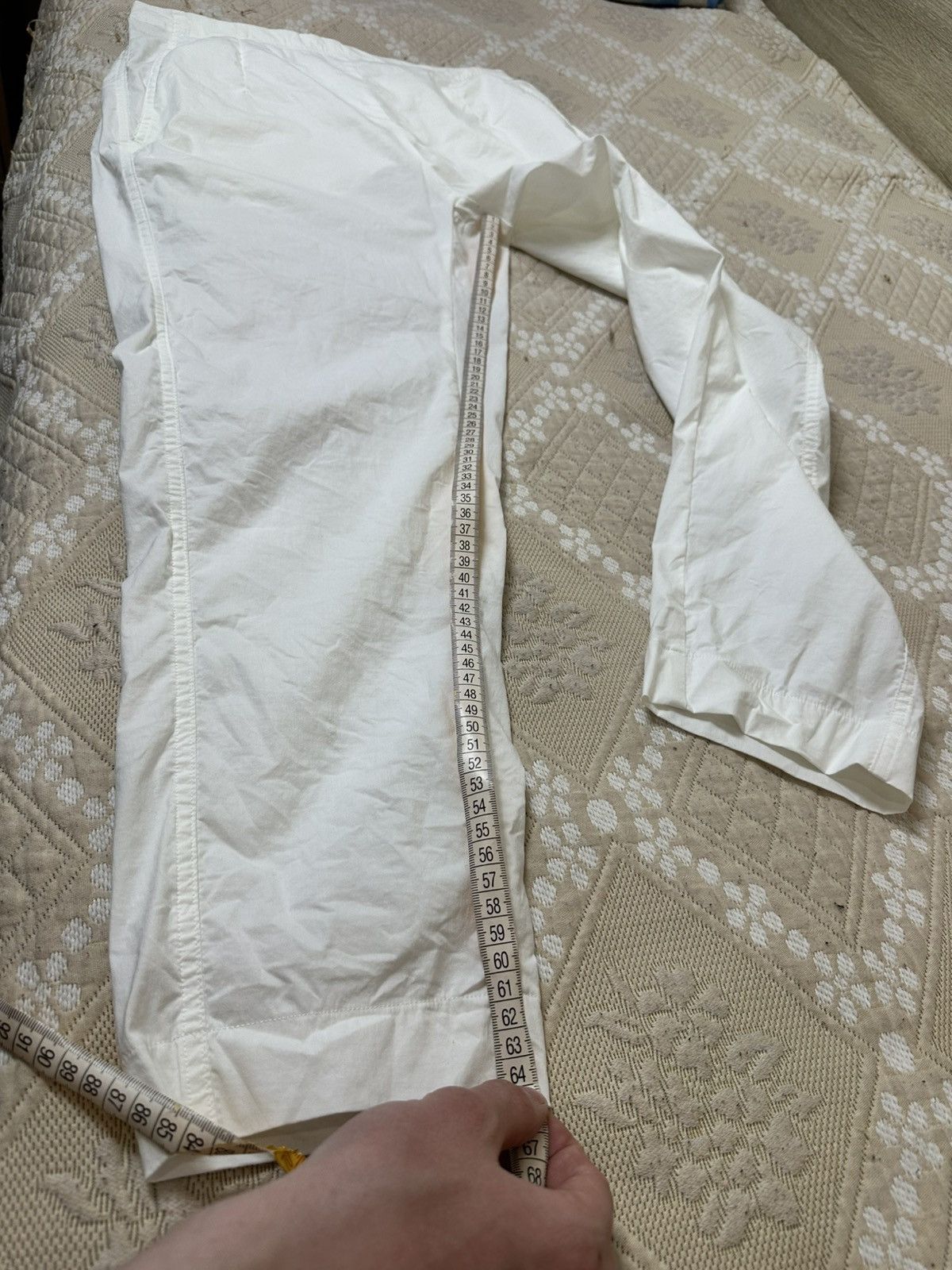 Rundholz 🔥 Rundholz Black Label Vintage White Pants Trousers Size 27" / US 4 / IT 40 - 12 Thumbnail