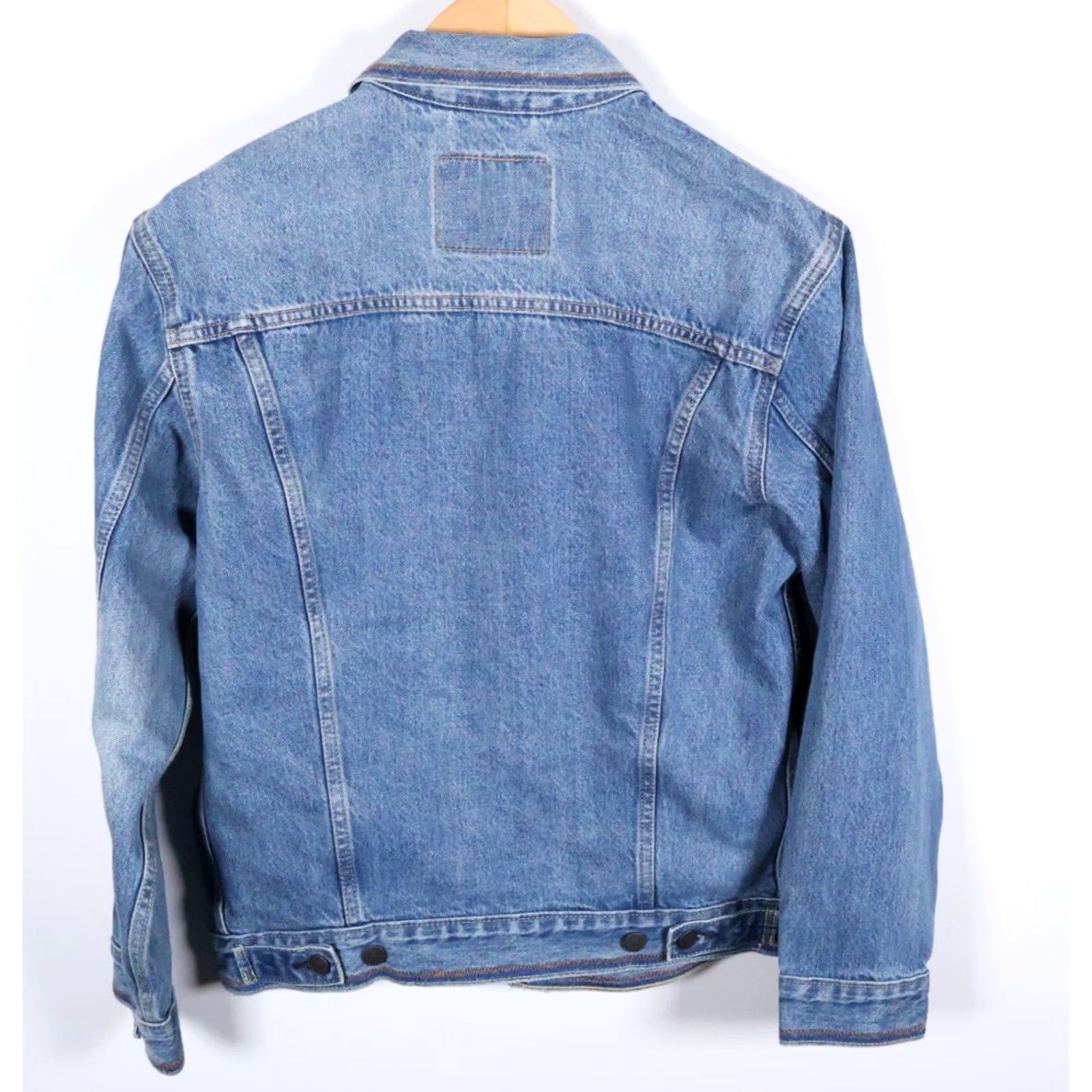 Levi's Levi's Jacket Men S Blue Relaxed Jean Western Trucker Short Button Denim 100% Cotton Casu al 3 Size US S / EU 44-46 / 1 - 2 Thumbnail