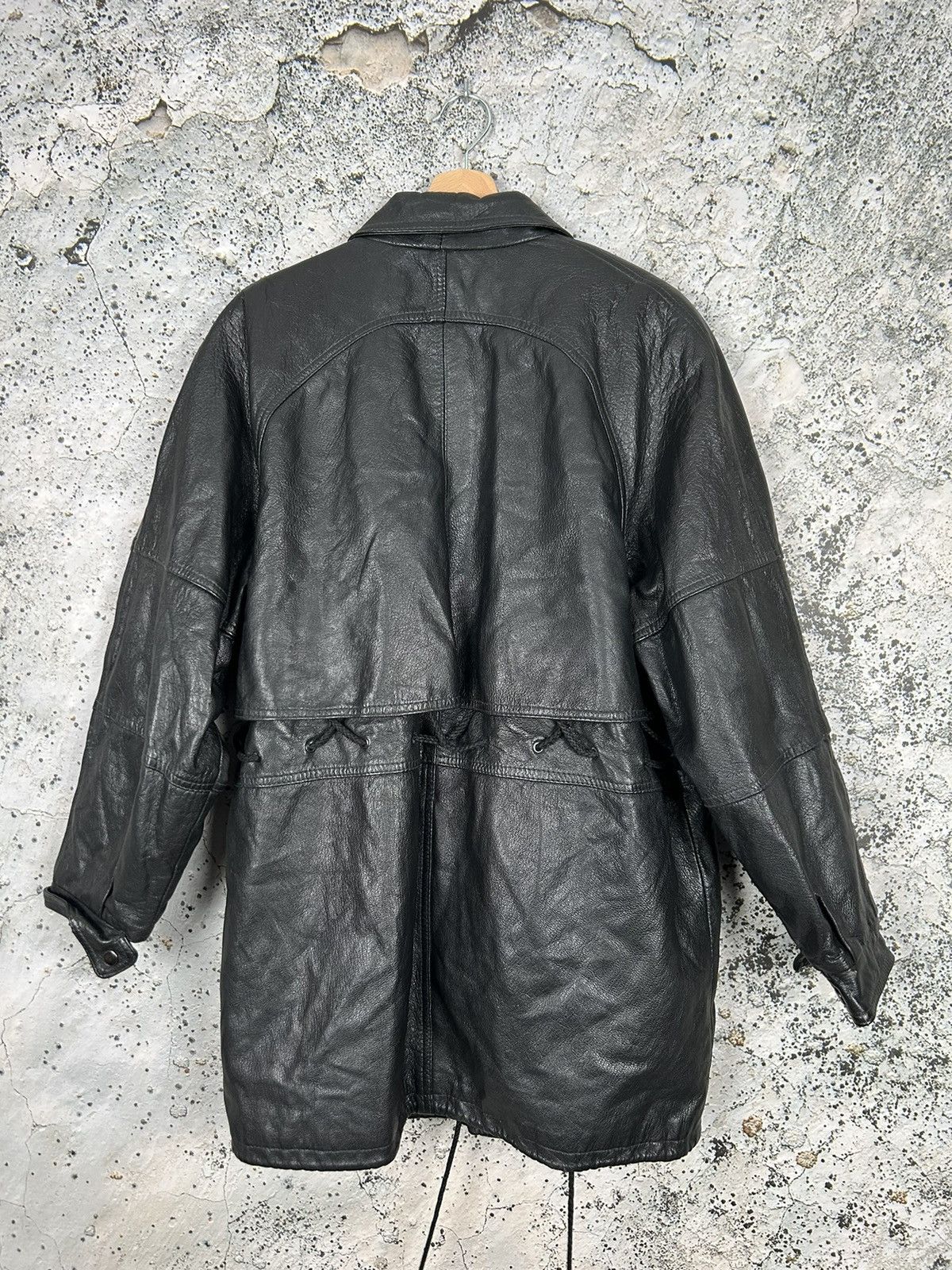 Other Vintage Archival Genuine Leather Jacket Black Grunge Rare Size US L / EU 52-54 / 3 - 5 Thumbnail