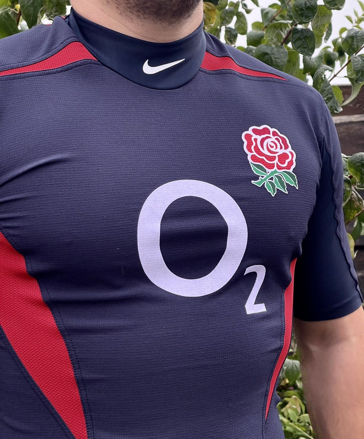 Nike × Vintage Y2K Nike England Rugby drill jersey vintage center logo rare Size US L / EU 52-54 / 3 - 2 Thumbnail