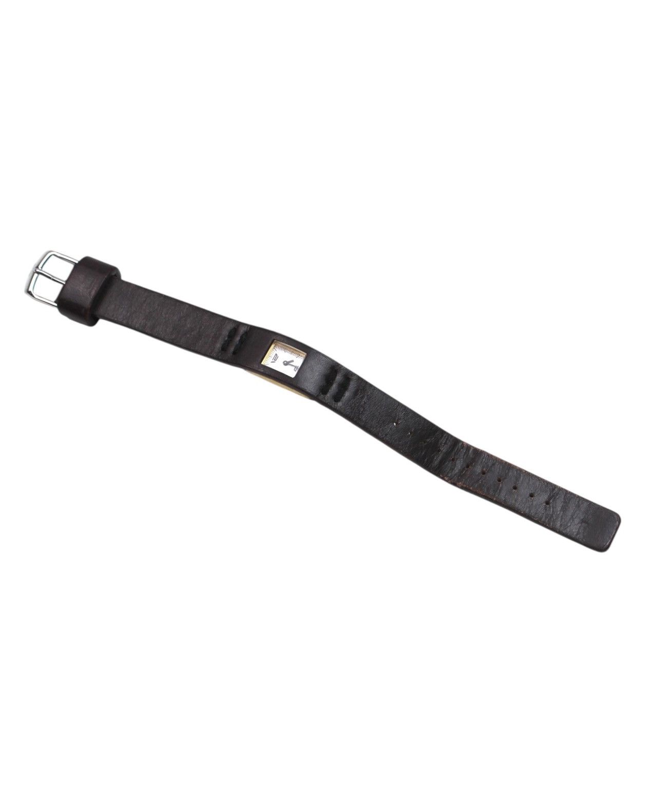 Issey Miyake × Seiko 1996 CABANE DE ZUCCA CHEWING GUM RECTANGLE LEATHER WATCH Size ONE SIZE - 2 Thumbnail