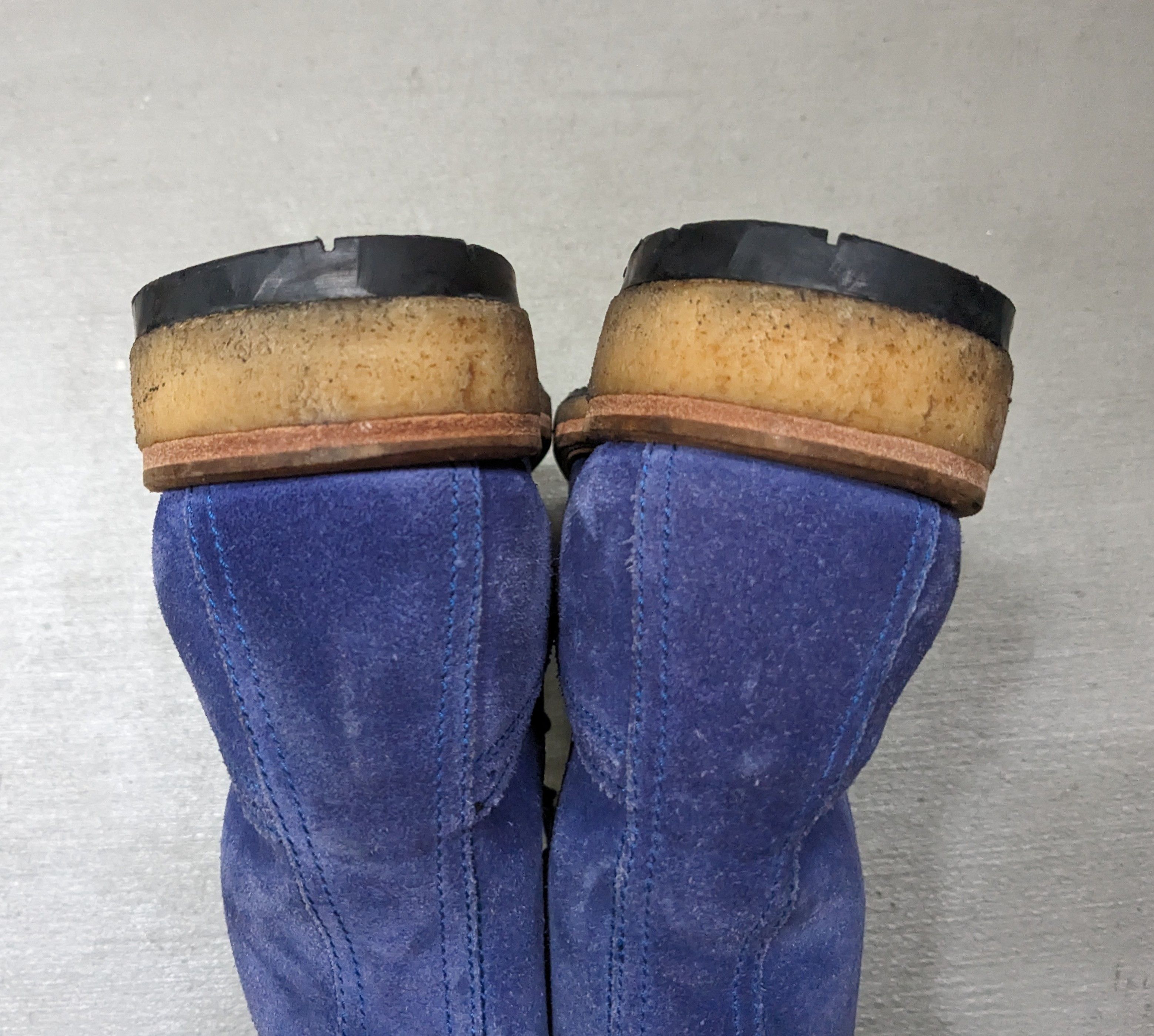 Hugo Boss Hugo Boss Wingtip Boots Blue Suede Brogues 11 44 Lace Up Size US 11 / EU 44 - 12 Thumbnail