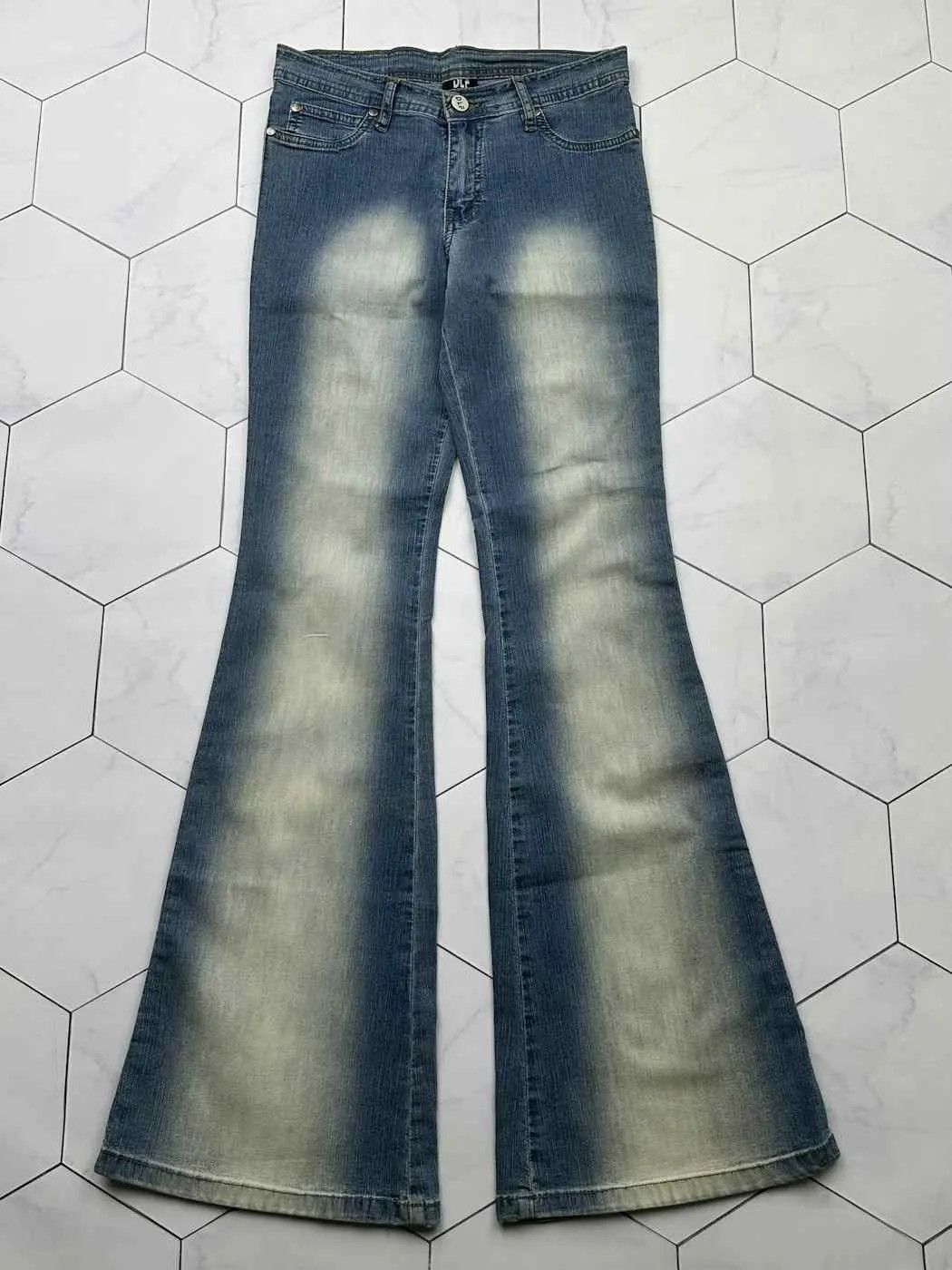 Vintage Vintage Faded Flare Jeans (B439)E2 Size 27" / US 4 / IT 40 - 1 Thumbnail
