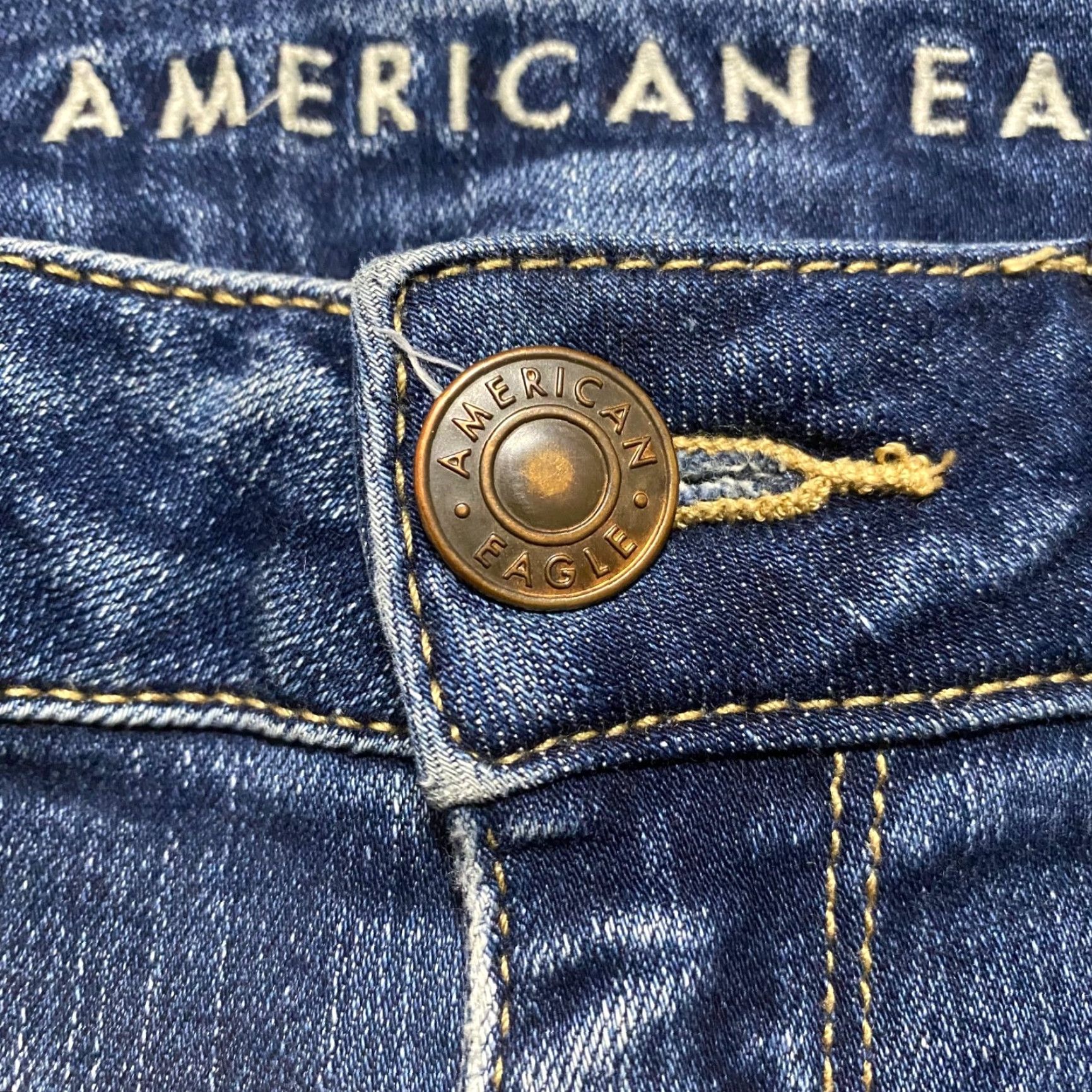 American Eagle Outfitters American Eagle Outfitters Jeans 8 Tall Blue Denim High Rise Jegging Crop Raw Hem Womens Jeans Regular Fit 28 in inseam Size 30" / US 8 / IT 44 - 6 Thumbnail