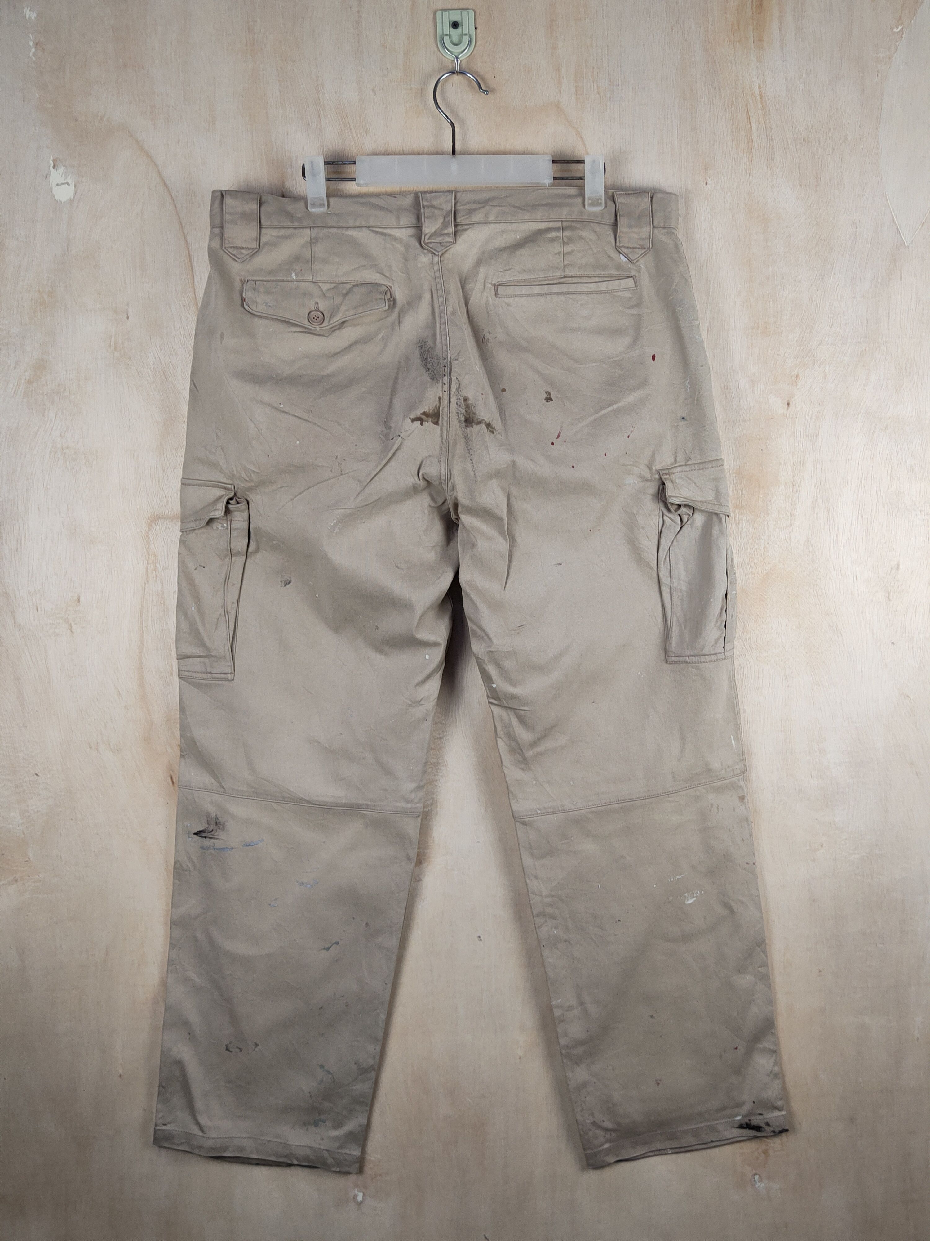 Japanese Brand Japanese Brand Beige Multipocket Tactical Cargo Pants #S2408 Size US 38 / EU 54 - 7 Thumbnail