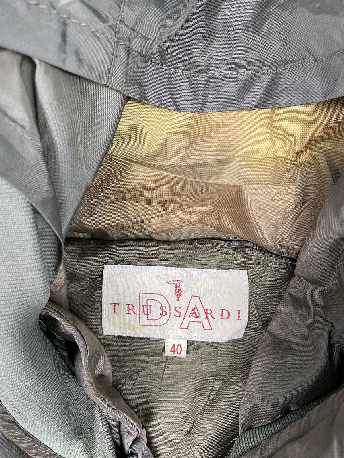 Trussardi × Vintage Trussardi Olive green sunfaded Parka Size S / US 4 / IT 40 - 6 Thumbnail