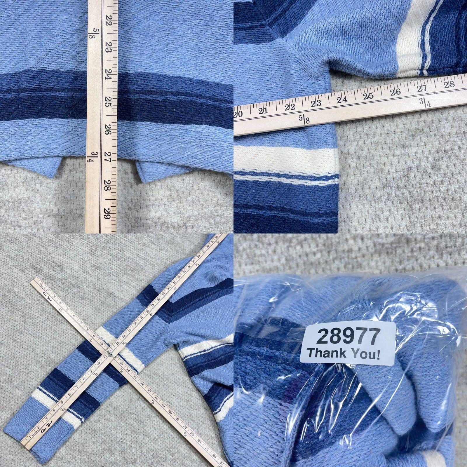Chaps Chaps Cardigan Sweater Women 1X Blue Hooded Striped Toggle Buttons Bohemian Winter Cardigan Women 1X Blue Hooded Striped Chaps Sweater Men? Size XL / US 12-14 / IT 48-50 - 8 Thumbnail