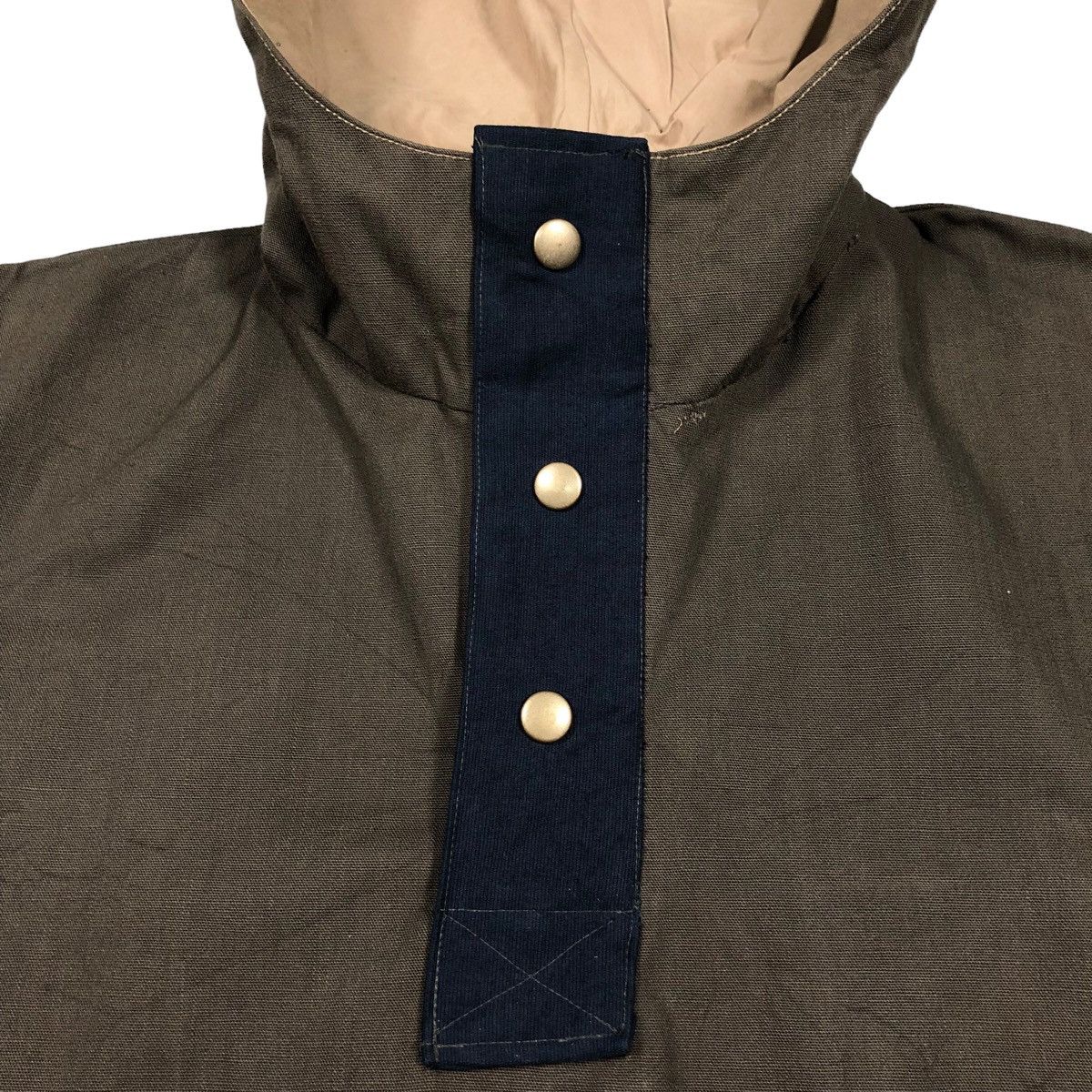 Japanese Brand × Vintage Sun Faded Unknown Smock Cotton Canvas With Leather Pocket Size US S / EU 44-46 / 1 - 13 Thumbnail
