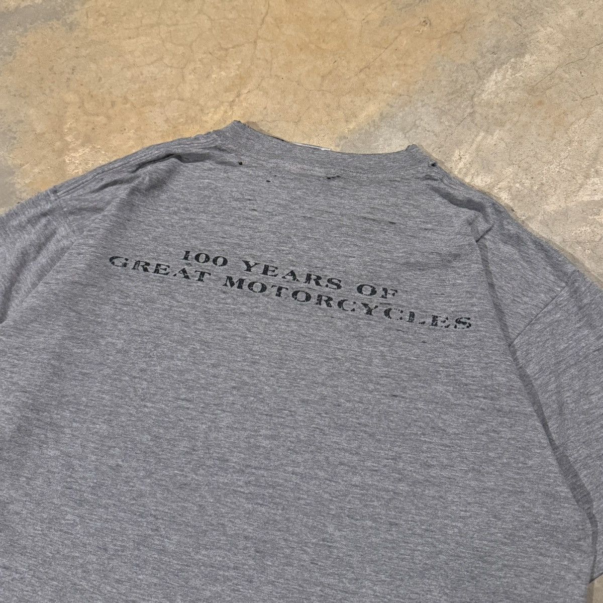 Harley Davidson 1990s Harley Davidson Faded Distressed Biker Tee ERD Grunge Size US L / EU 52-54 / 3 - 7 Thumbnail