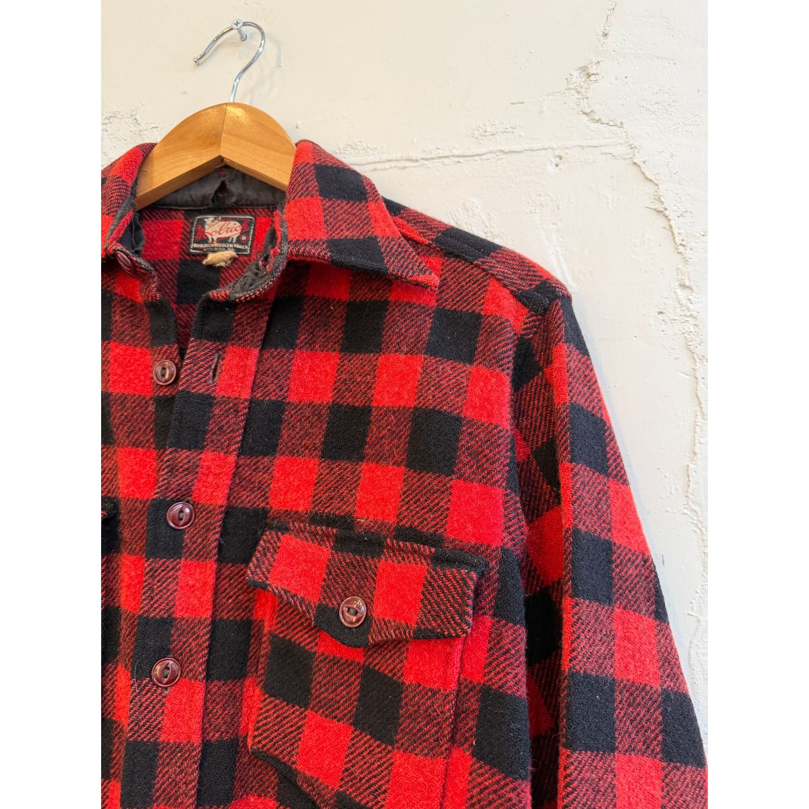 Woolrich Woolen Mills Vintage 40's 50's Woolrich Buffalo Plaid Shirt Jacket Size US S / EU 44-46 / 1 - 4 Thumbnail