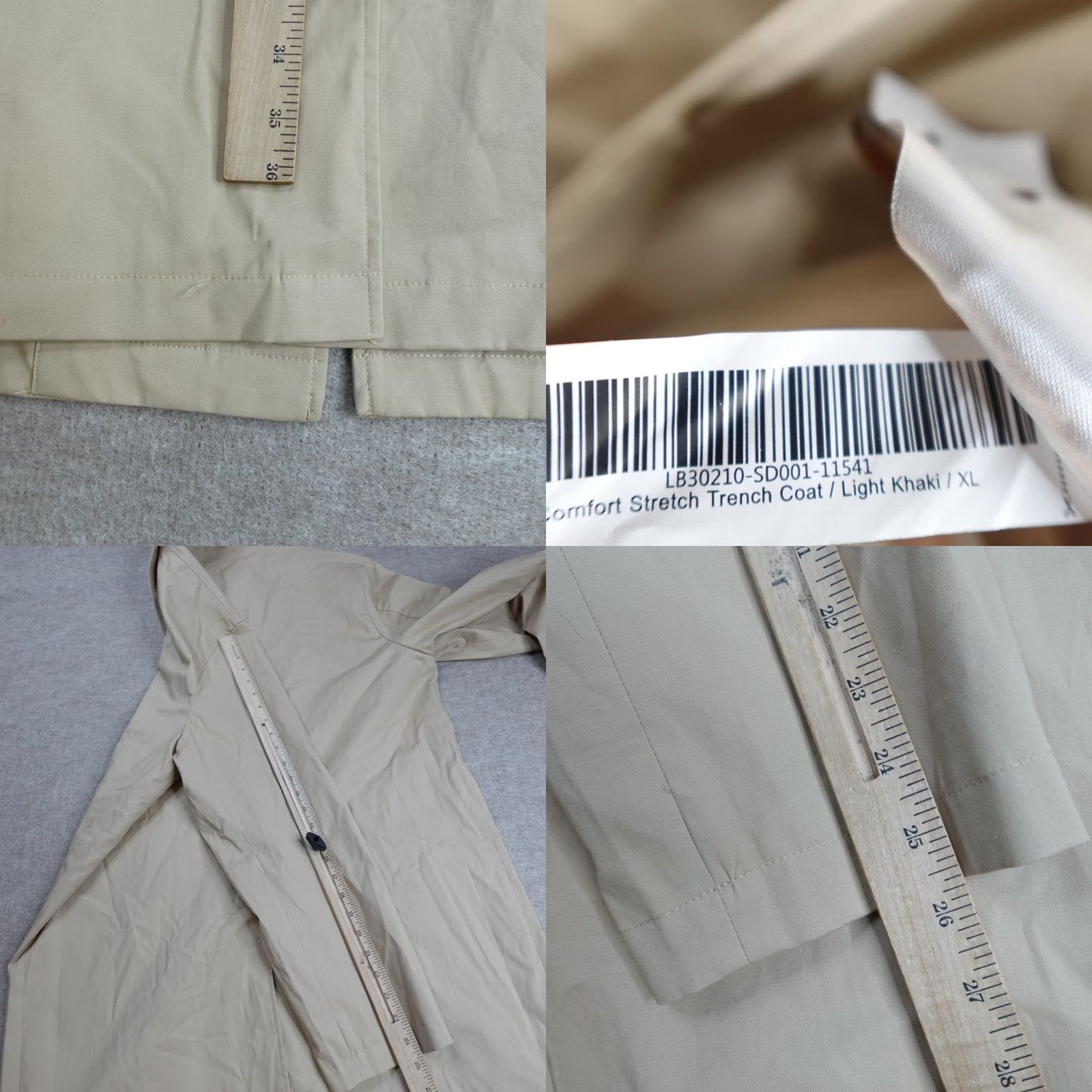 Quince Quince Jacket XL Beige Comfort Stretch Trench Coat Mens Regular Coat Size US XL / EU 56 / 4 - 8 Thumbnail