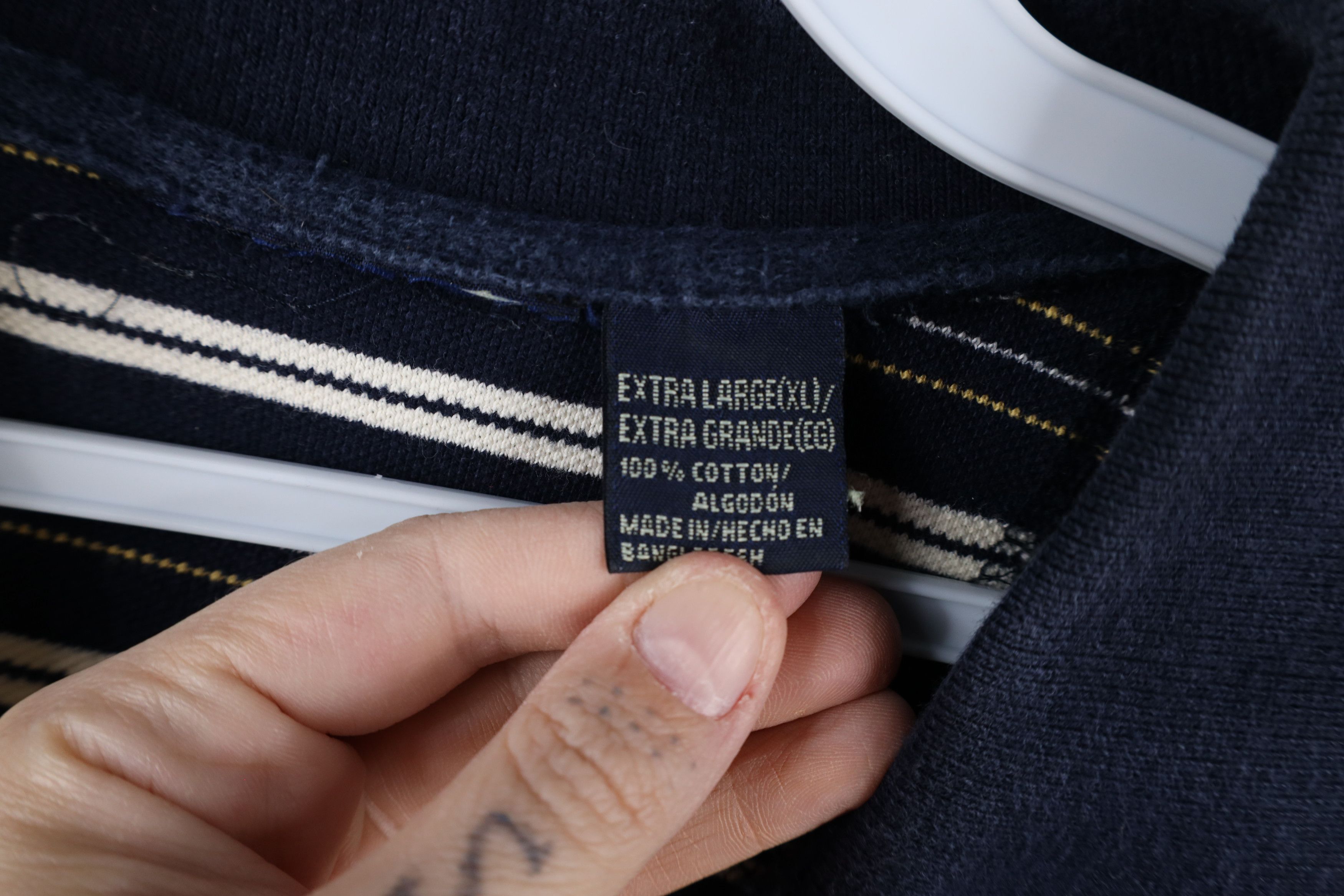 Vintage Vintage 90s Streetwear Knit Collared Polo Shirt Cotton Size US XL / EU 56 / 4 - 8 Thumbnail