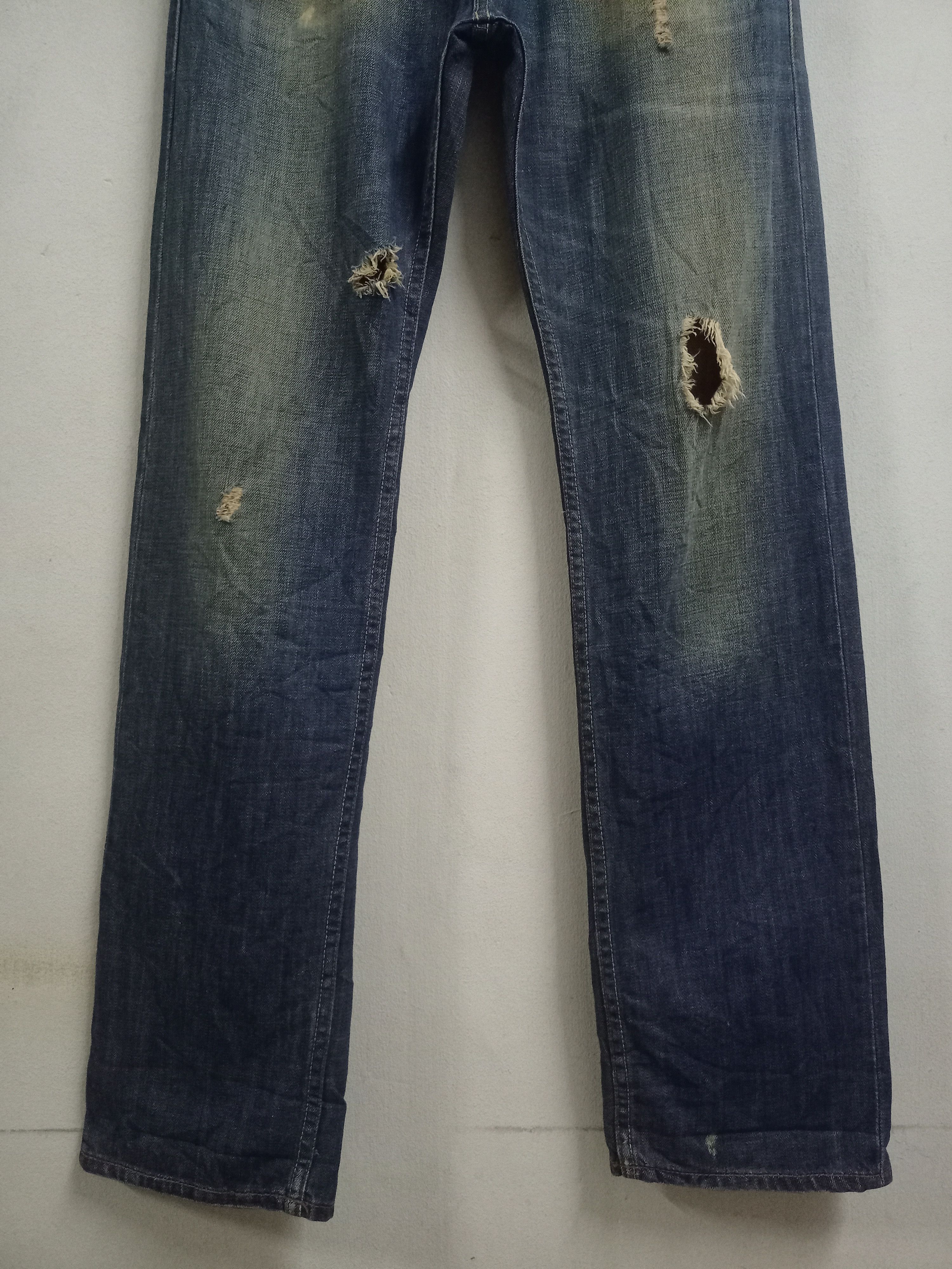 Japanese Brand Vintage Japanese Brand Distressed Loose Jeans Size US 32 / EU 48 - 6 Thumbnail