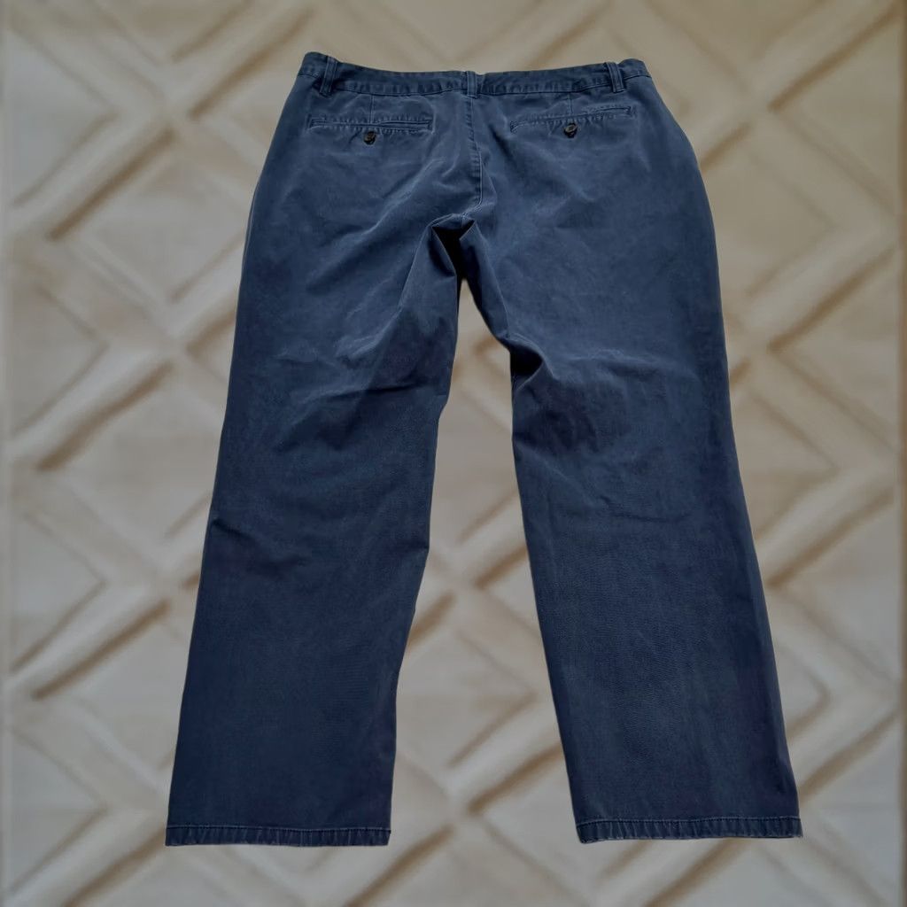 Bonobos Bonobos Slim Fit Straight Leg Chino Pants Mens 36x28 Navy Blue Cotton Flat Front Button Zip Casual Workwear Baggy? Size US 31 - 1 Thumbnail