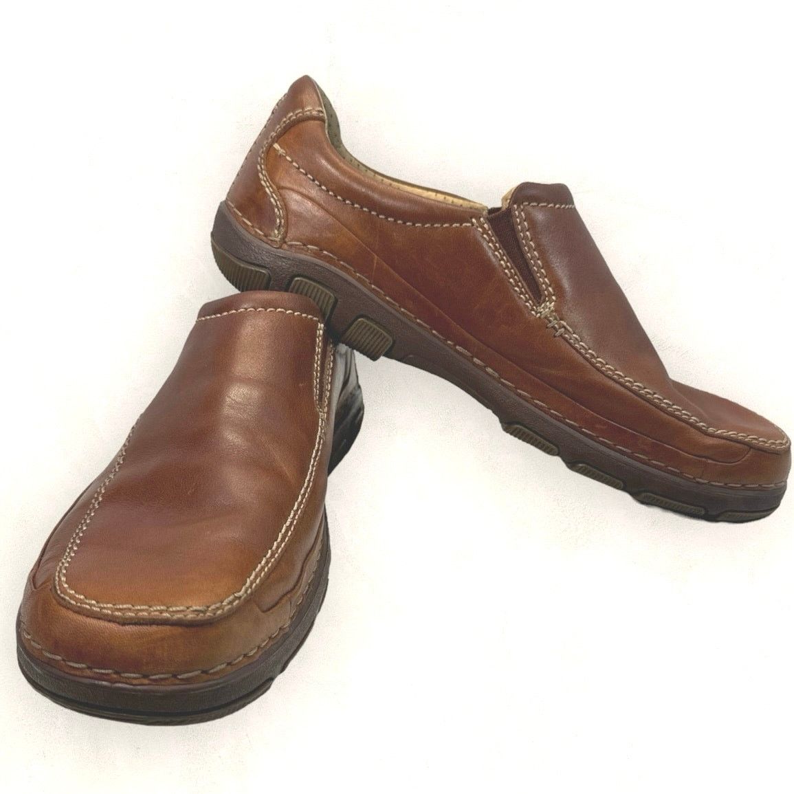 Clarks Clark’s Active Air Technology Brown Slip on Loafers Men sz 9 Size US 9 / EU 42 - 1 Thumbnail