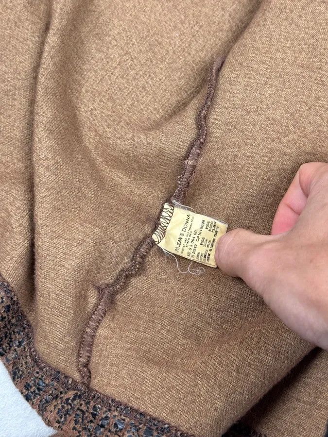 Jean Paul Gaultier 2000s Jean Paul Gaultier Brown Aged Raw Cotton Jacket Size M / US 6-8 / IT 42-44 - 9 Thumbnail