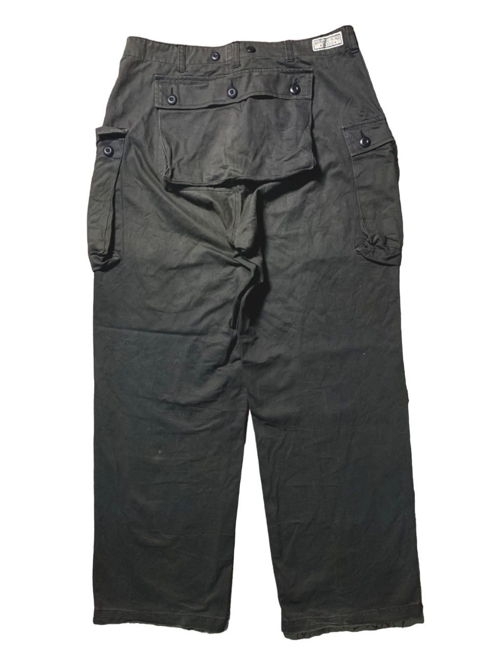 Japanese Brand VINTAGE BARREL ROLL BAKER PANT STRAIGHT FADED Size US 33 - 1 Thumbnail