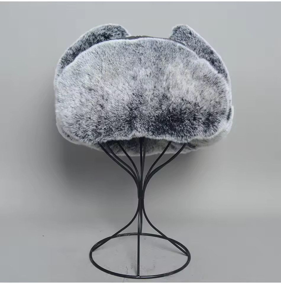 Japanese Brand Unisex RealRabbit Fur Ushanka Trapper Hat Size S Size ONE SIZE - 7 Thumbnail