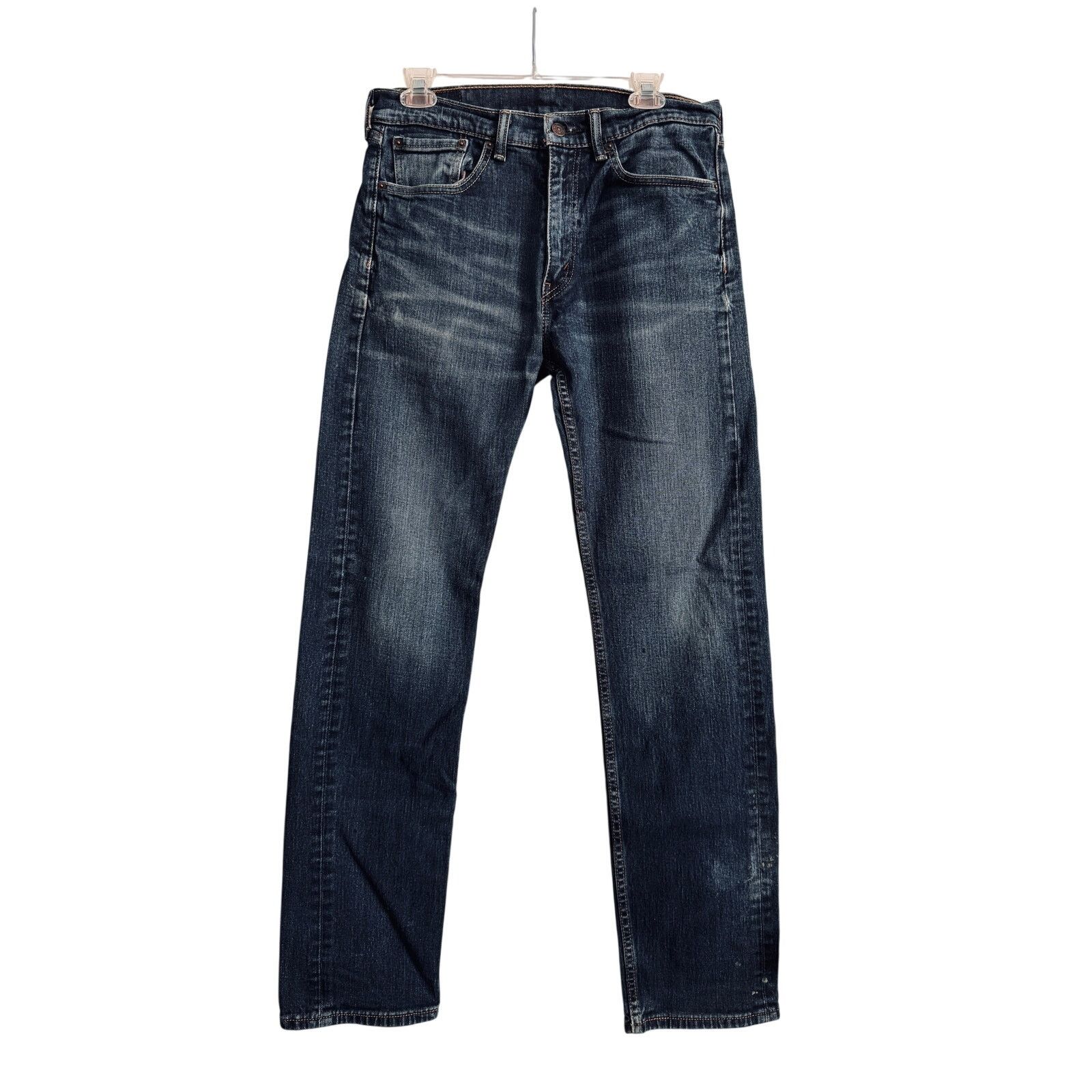 Levi's Mens Levis 505 W 32 L 34 Blue Jeans Size US 32 / EU 48 - 2 Thumbnail