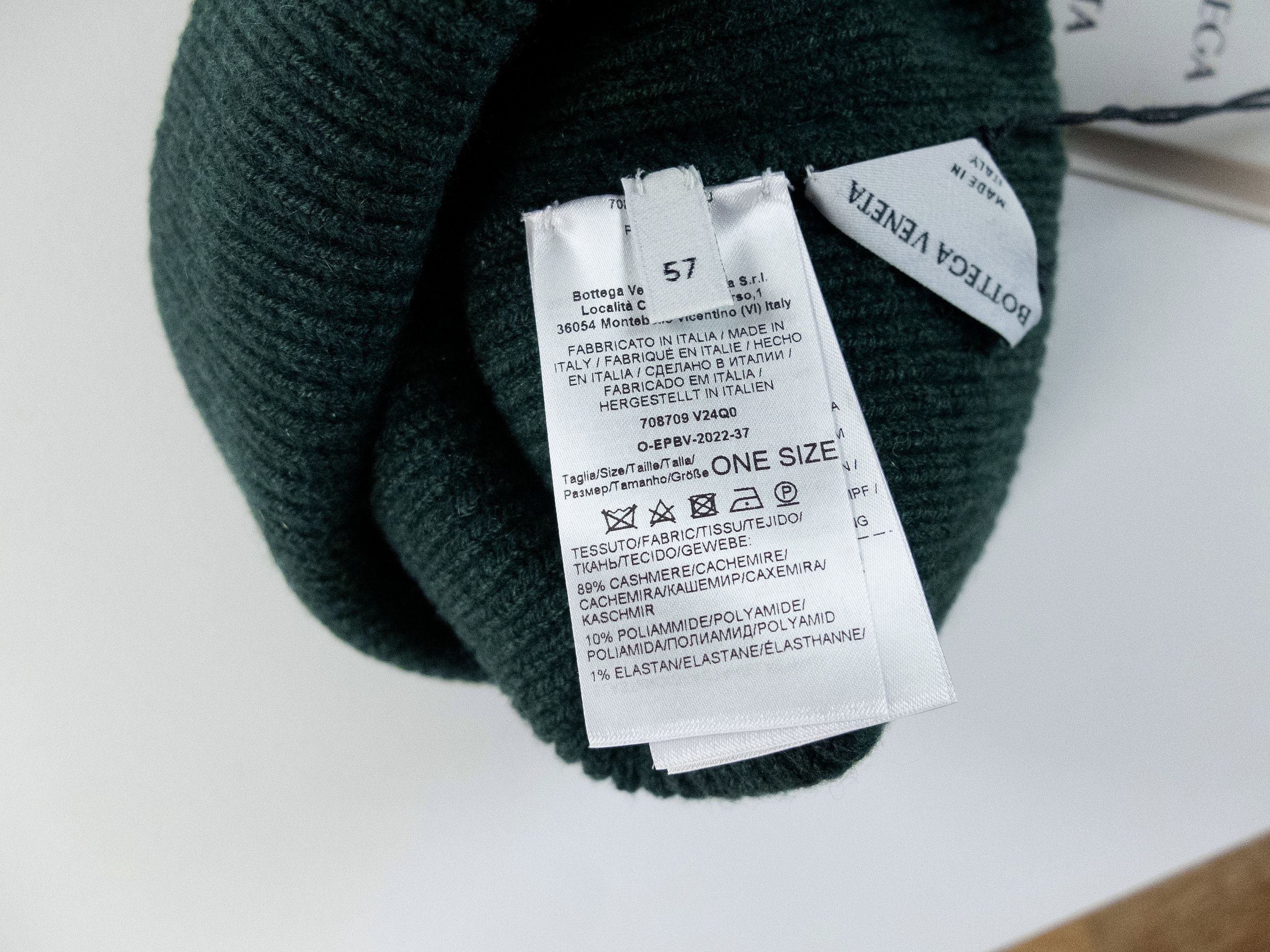 Bottega Veneta BOTTEGA VENETA green cashmere beanie hat One Size q Size ONE SIZE - 6 Thumbnail