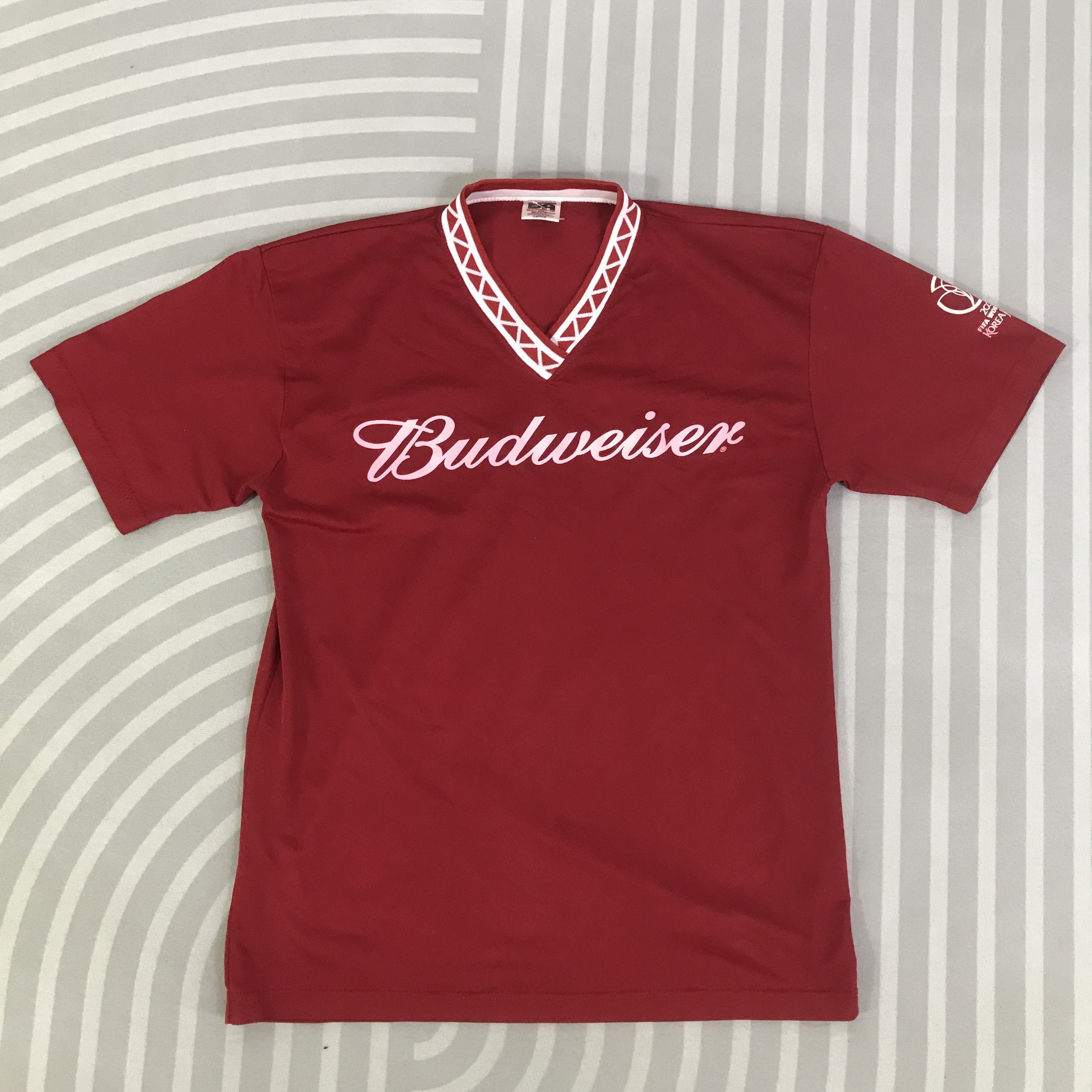 Budweiser Budweiser 2002 Fifa Worldcup Korea Jersey shirt K117B22 Size US L / EU 52-54 / 3 - 1 Thumbnail