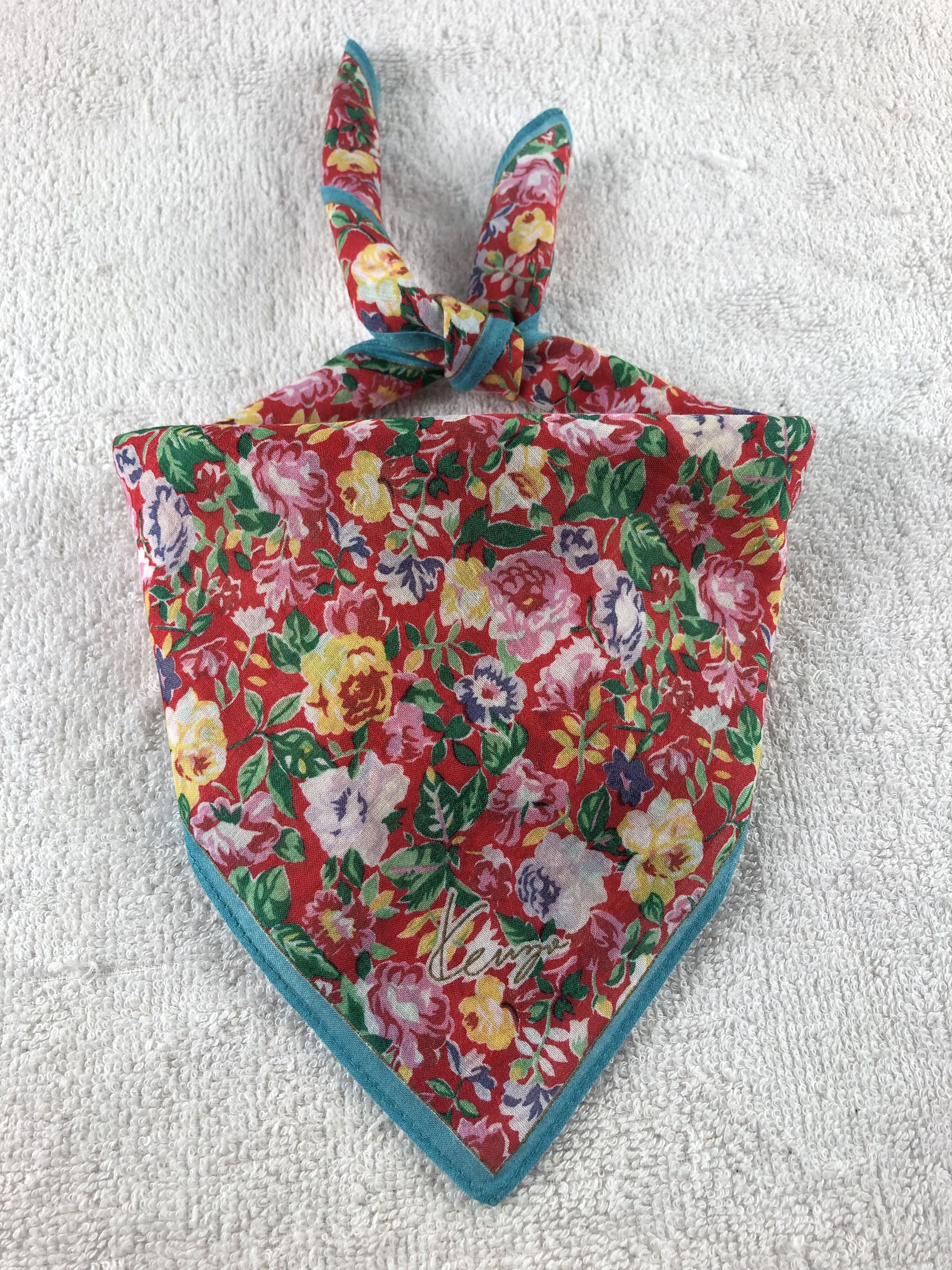 Kenzo × Vintage Kenzo Floral Handkerchief / Bandana / Neckerchief Size ONE SIZE - 1 Thumbnail