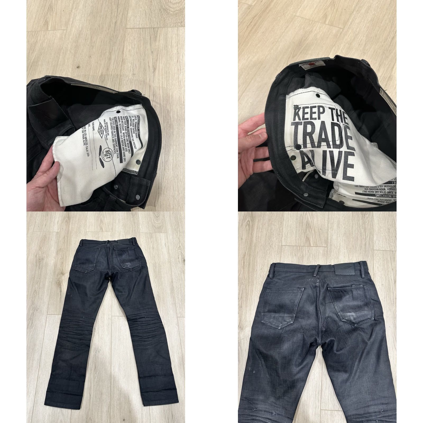 Rogue Territory Rogue Territory Jeans Relax Tapered 31x31 Black Cotton Denim 5-Pocket Mens Regular Rise Mid Flaws Vintage No N/A Size US 31 - 8 Thumbnail
